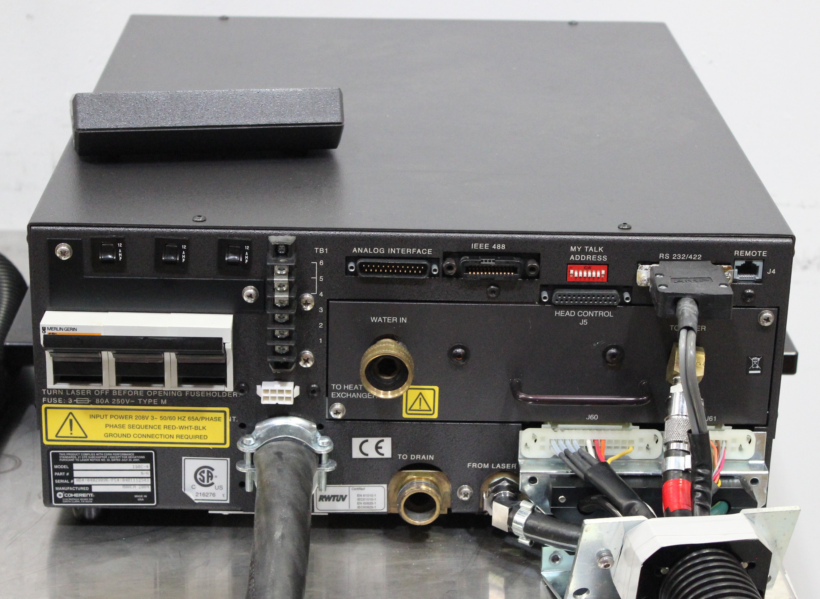 Coherent I90C-4 Laser Module Salvaged High-Performance System Components