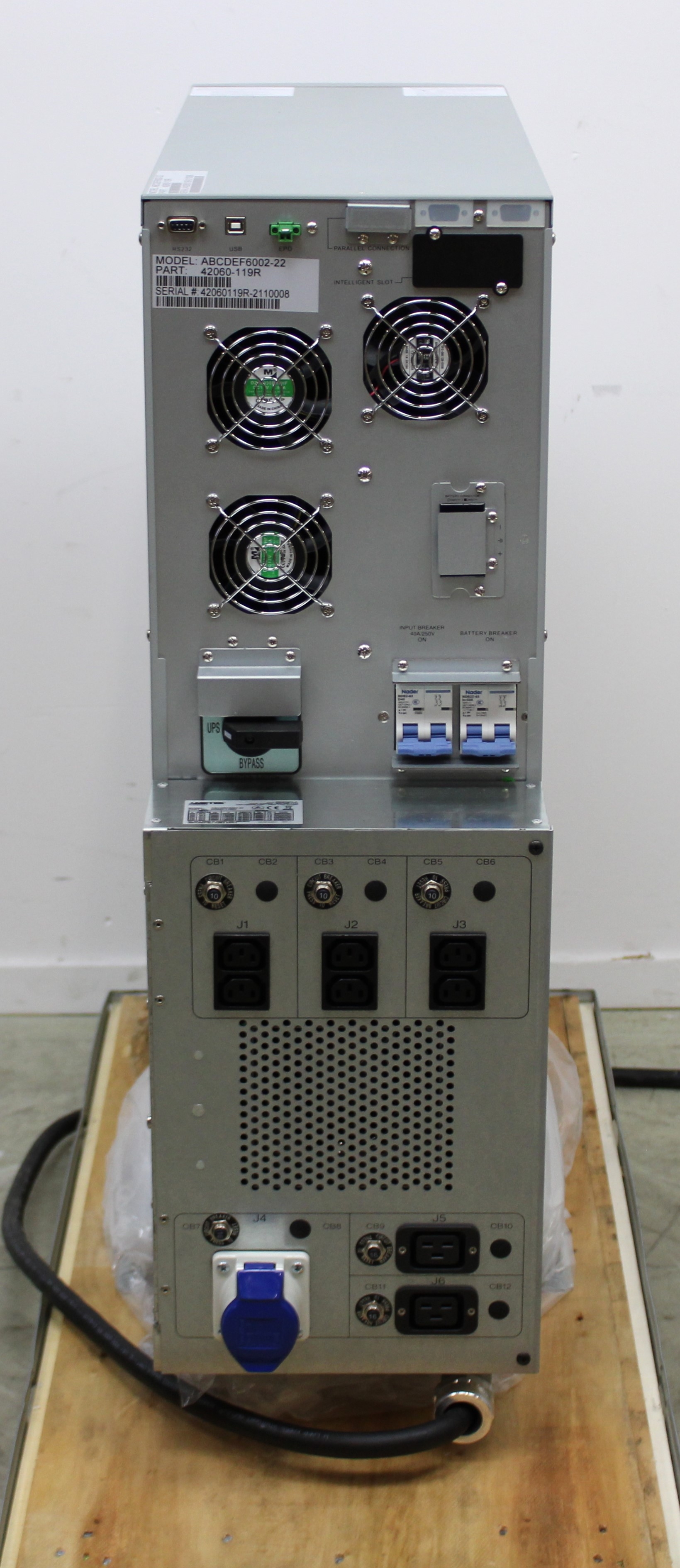 Powervar Security Plus II UPS 6000VA Power Protection Dual Voltage