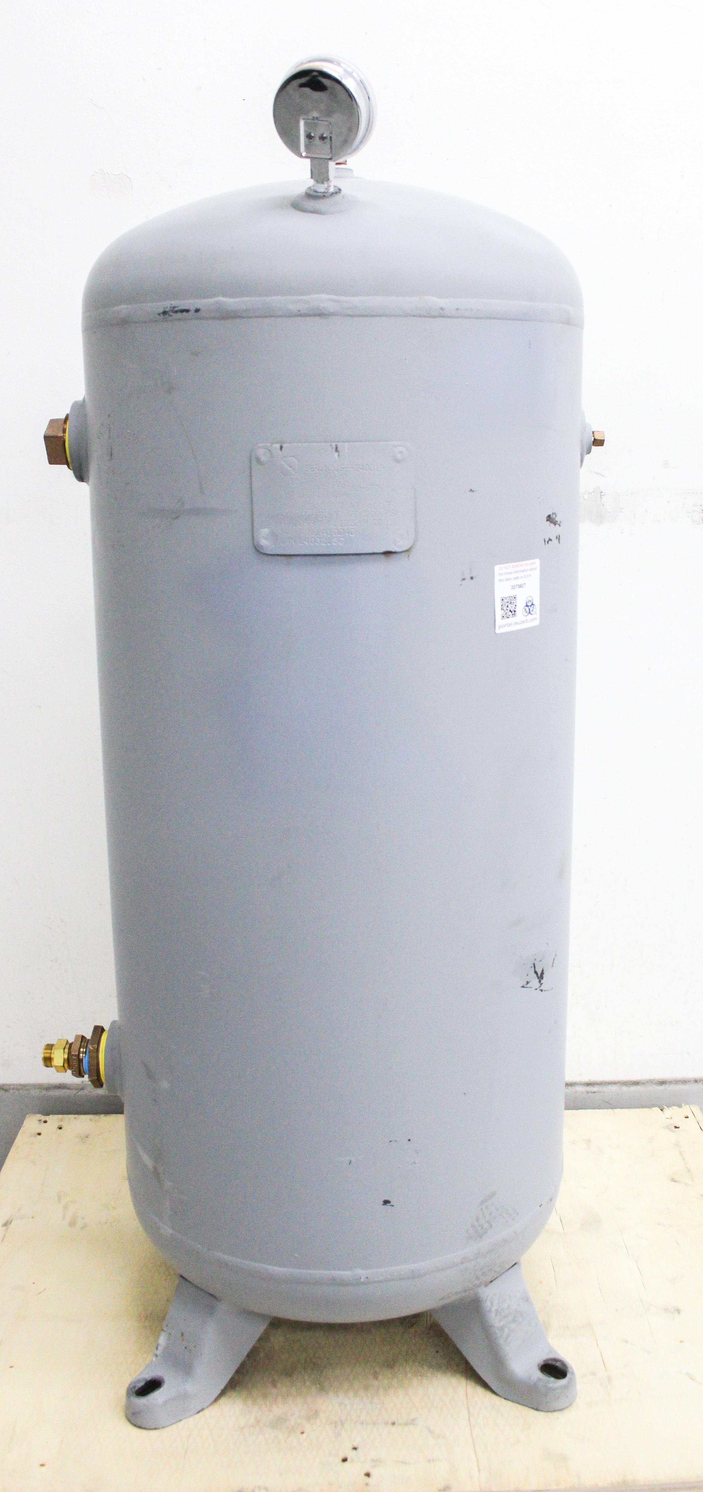 Steel Fab A10040 Vertical Air Receiver Tank 30 Gallon 200 PSI Used