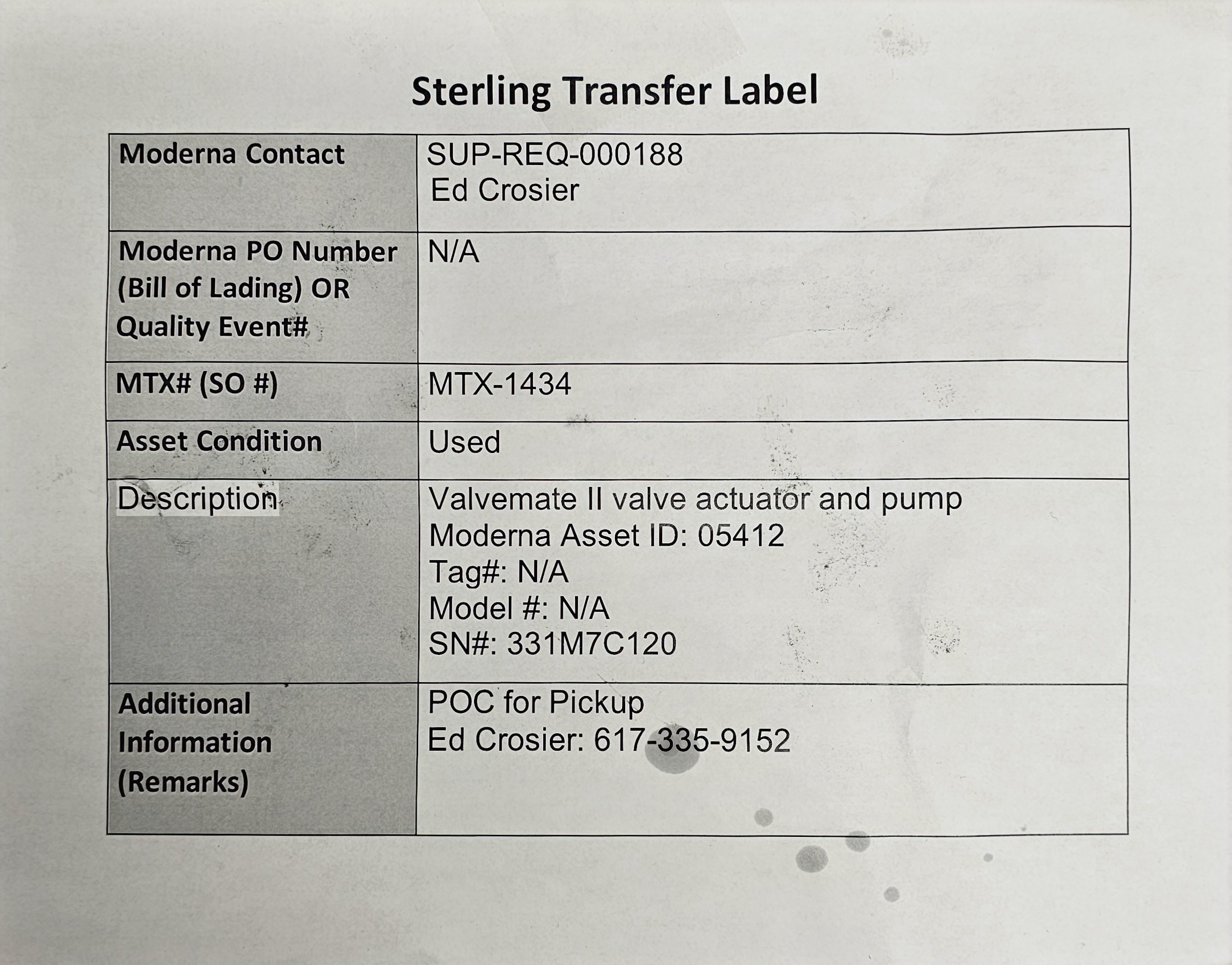 Gilson Valvemate II HPLC Valve Actuator for Chromatography Systems