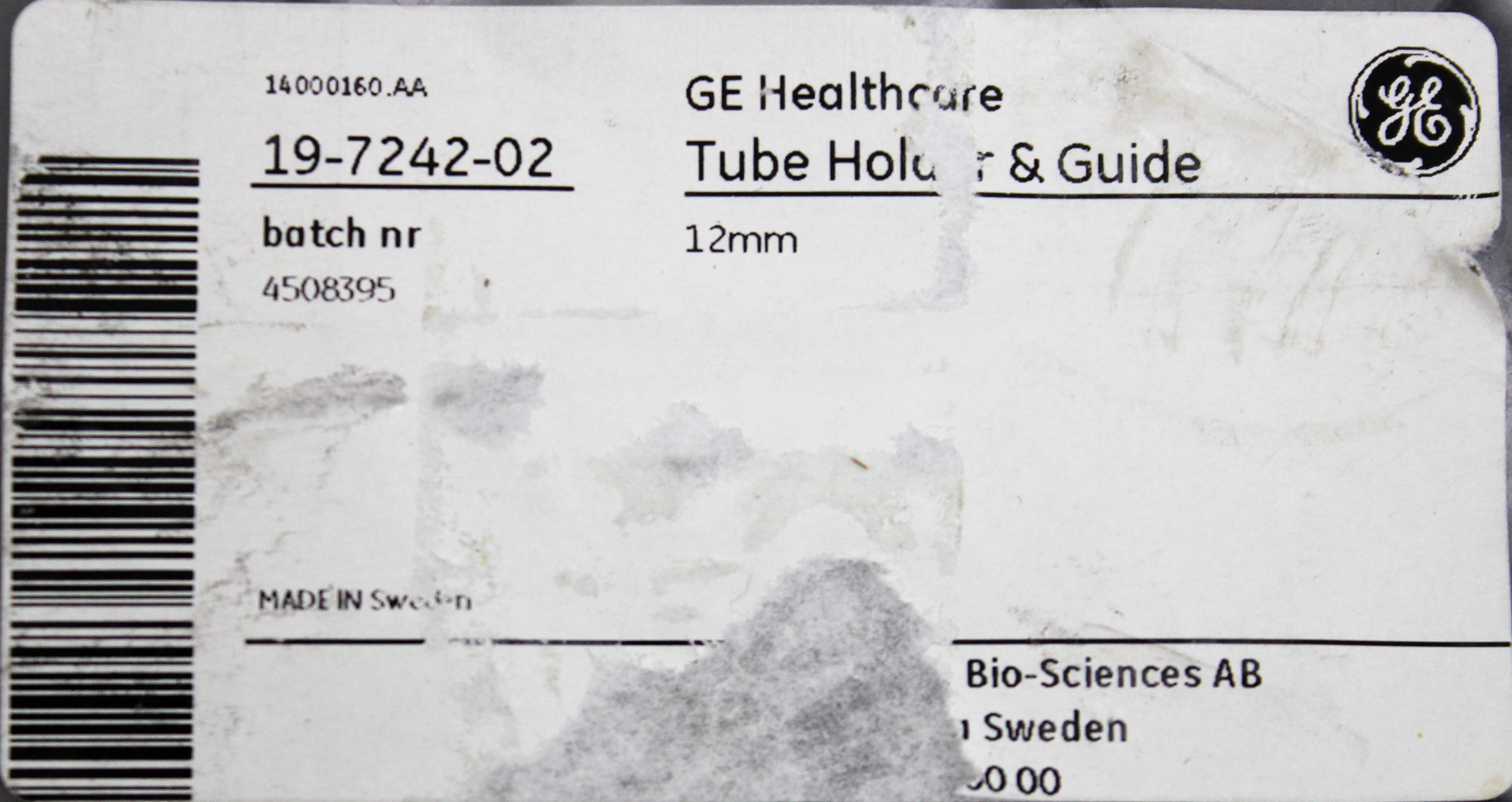 GE Tube Rack 175 12mm Fraction Collector PBT Solvent Resistant