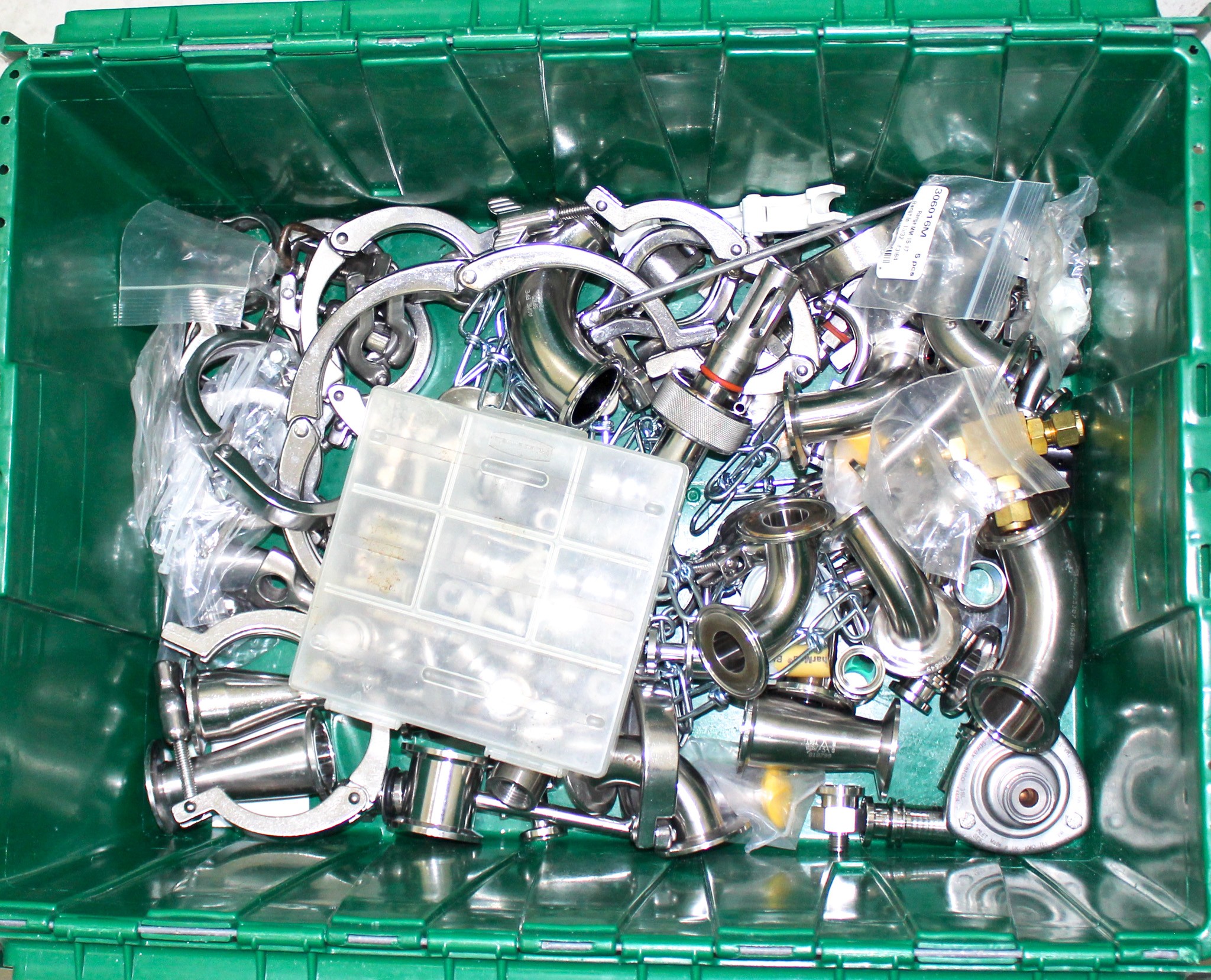 Sanitary Green Bin Diaphragm Valve System Manual Operated Pharma Use