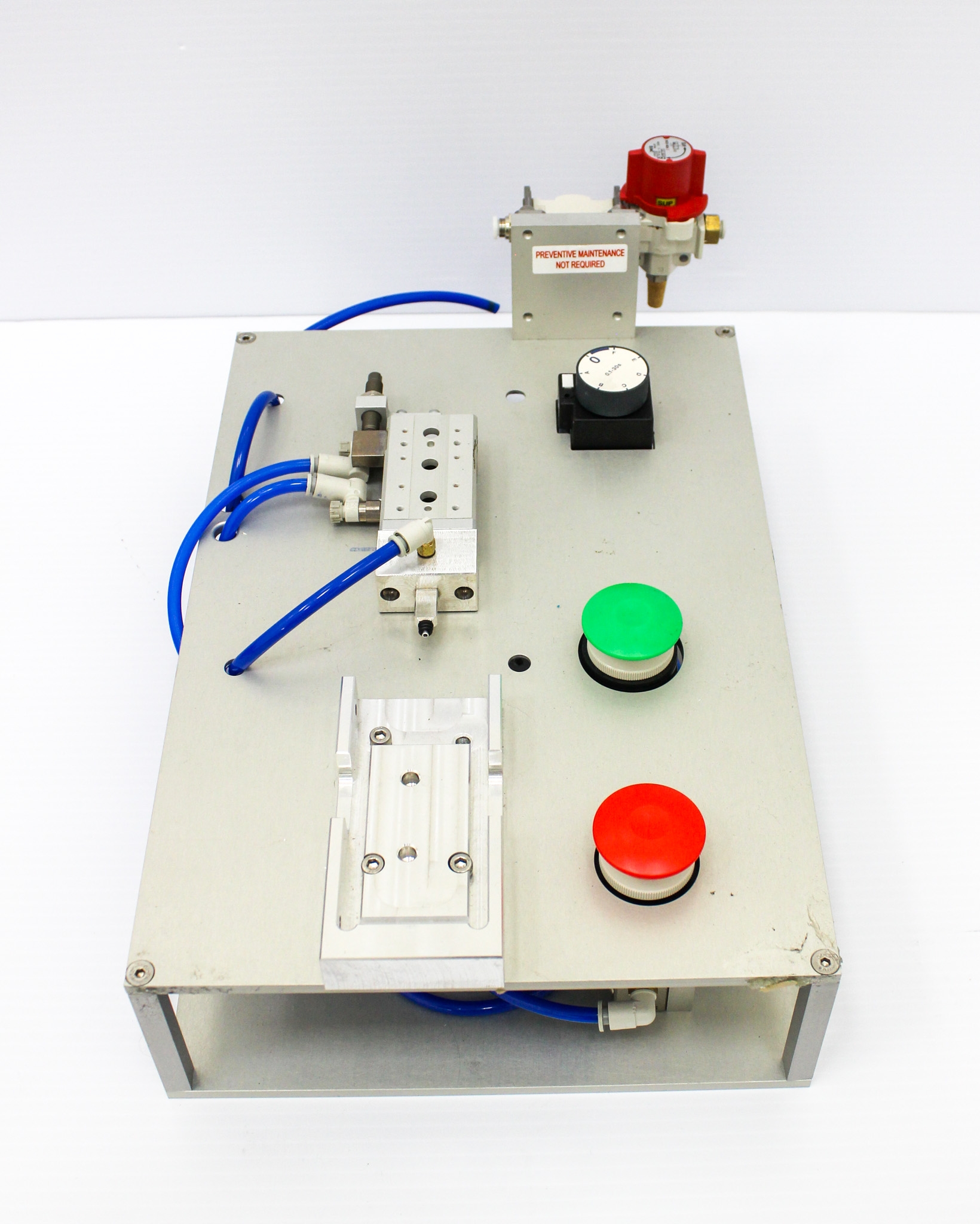 SMC MXS8-30P Custom Stopper Base with Air Slide Table and Regulator System