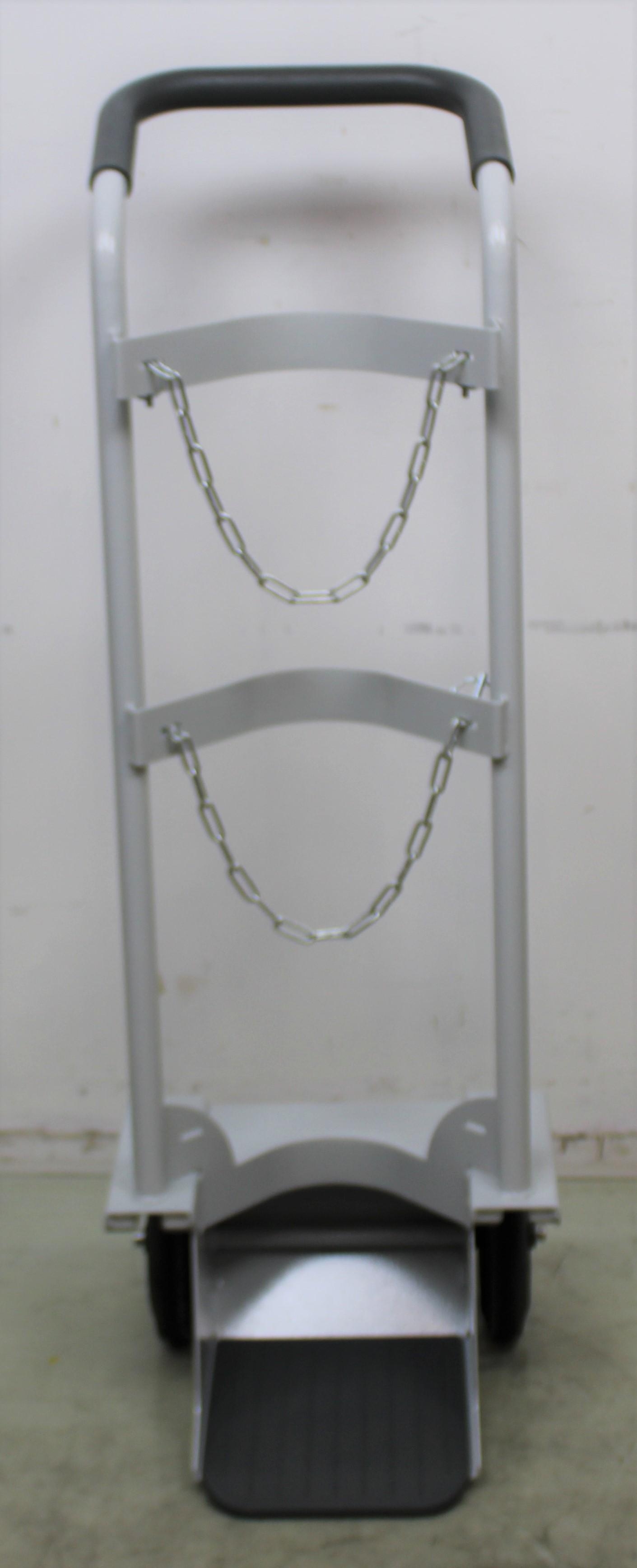 Facility Gas Cylinder Trolley Double Chain Blickle Wheels