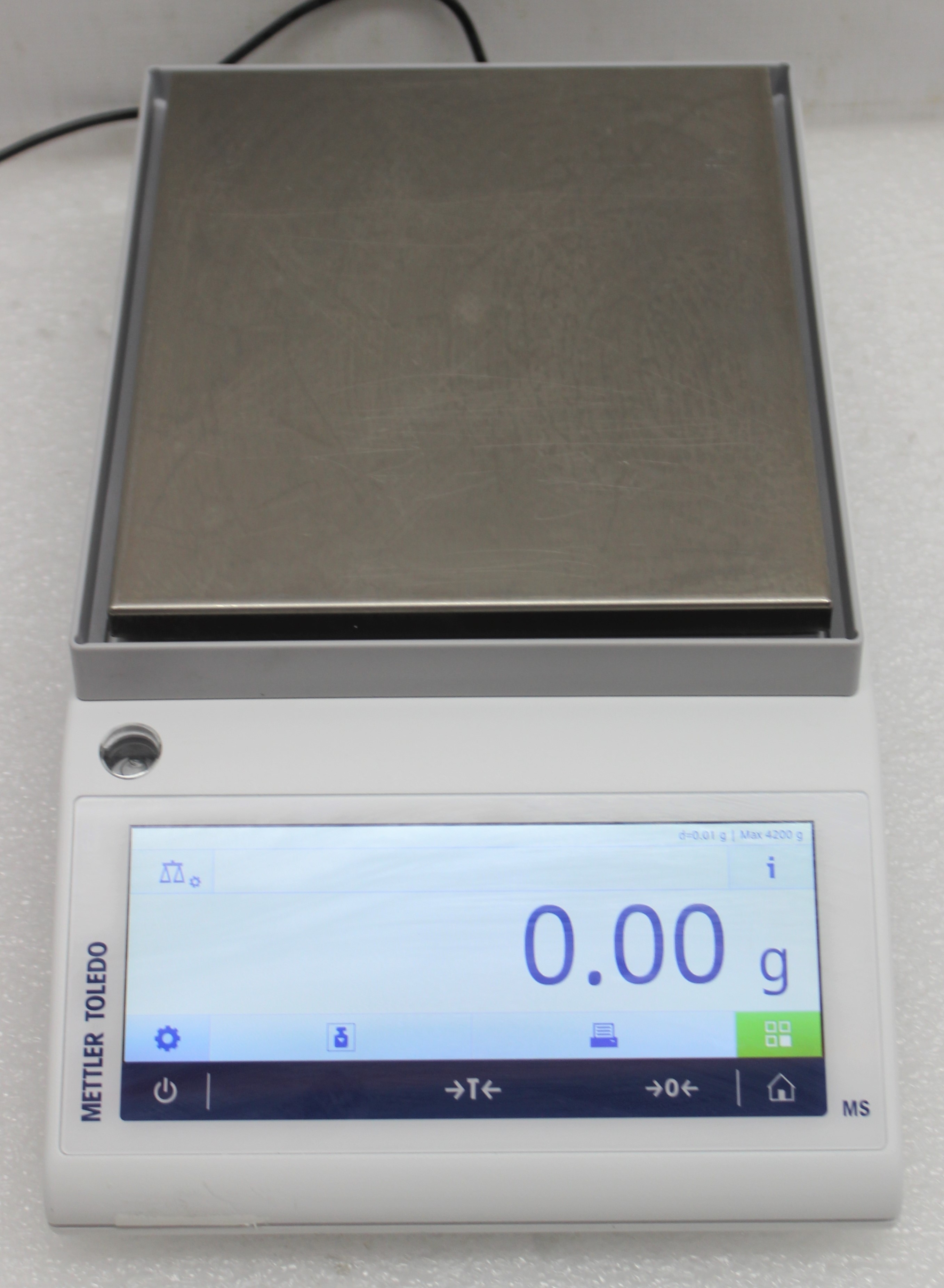 Mettler MS4002TS High Capacity Precision Balance 4200g Intuitive Touchscreen