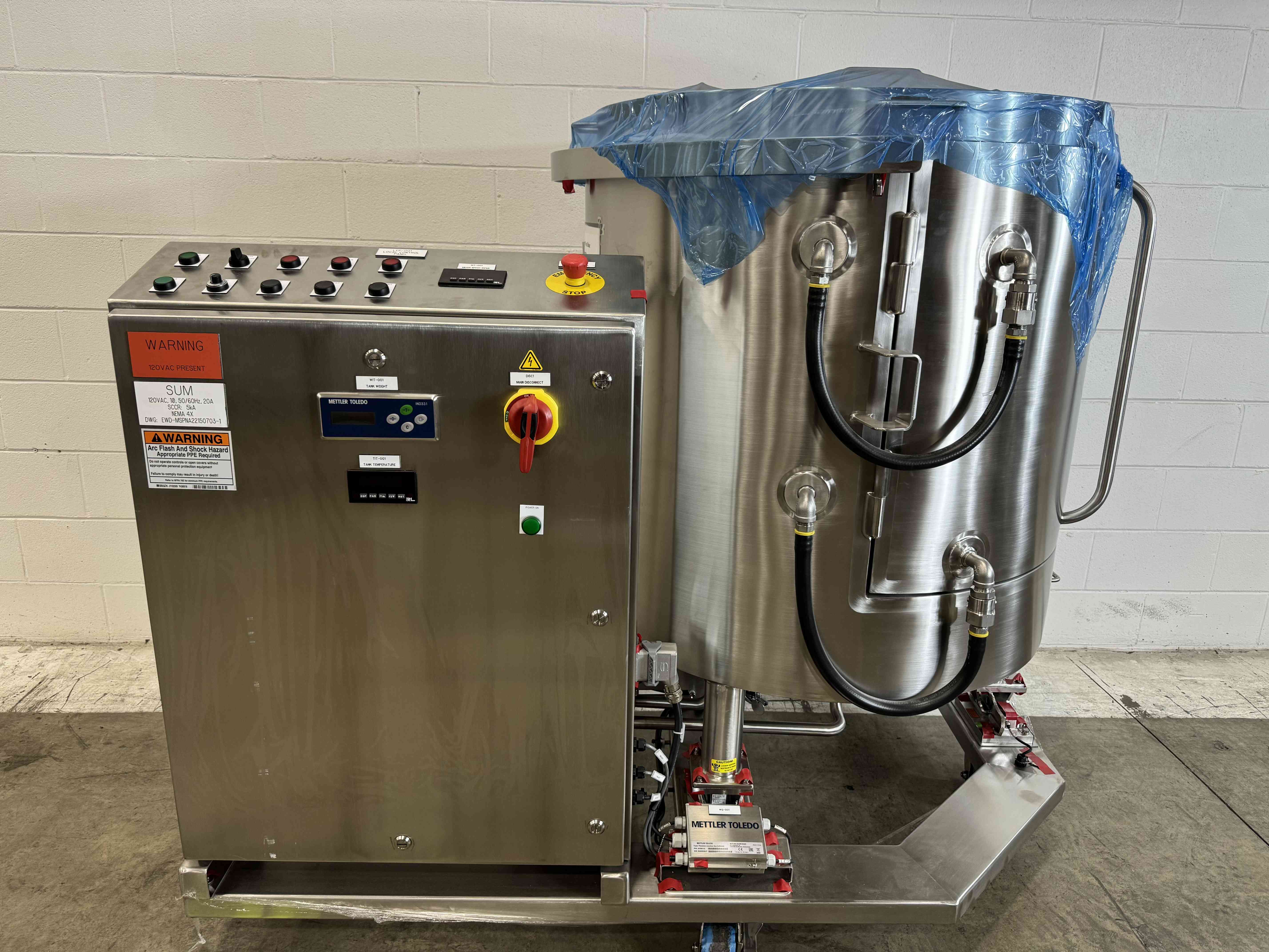 Millipore Mobius Power MIX 500L Bioprocessing Single Use Mixer 500 Liters