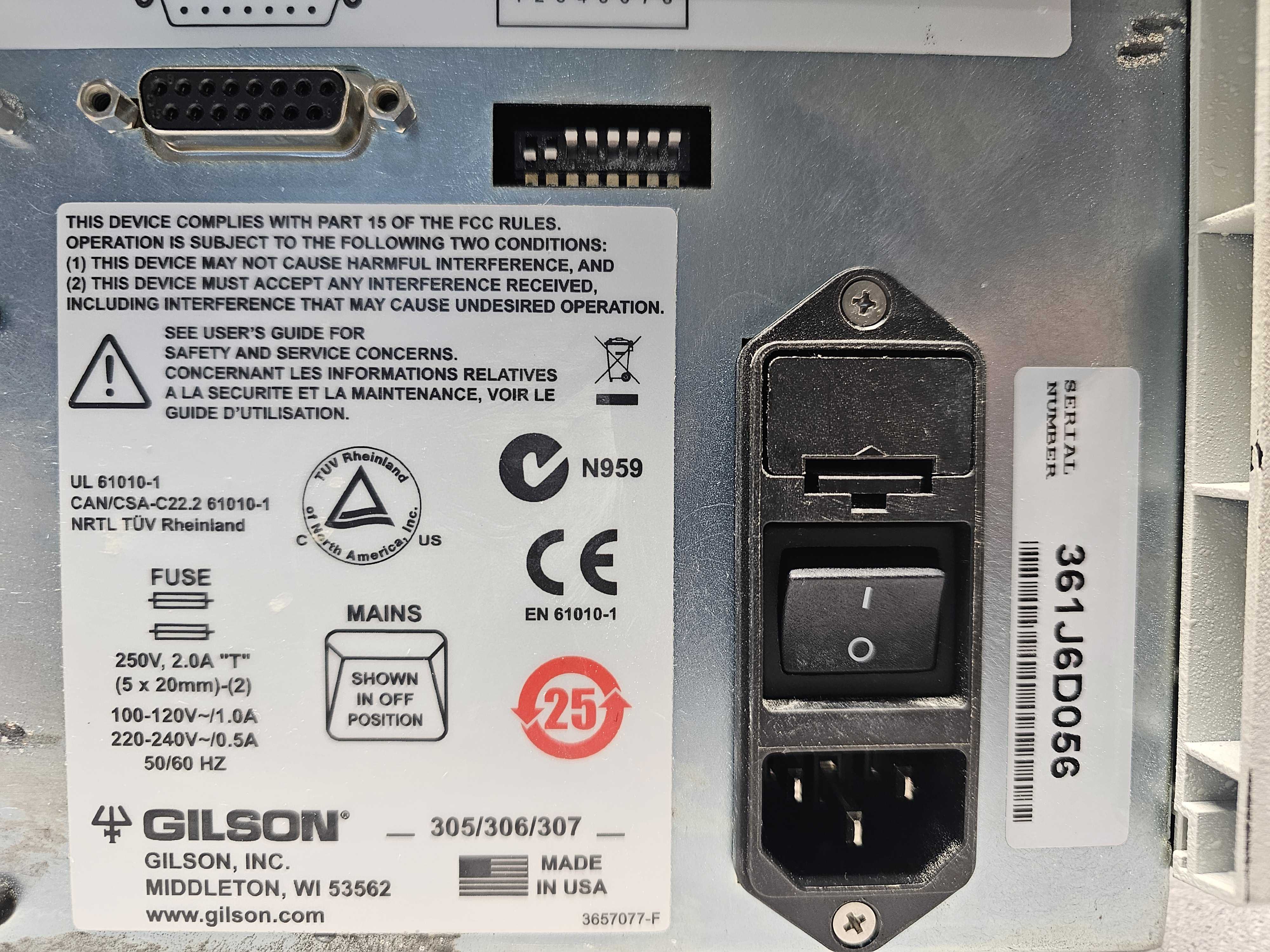 Gilson 306 HPLC Chromatography Pump 10L to 200mL/min Multi-Pump Application