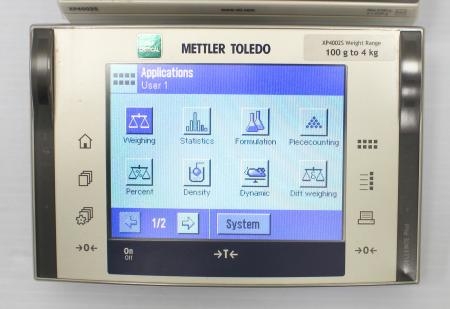 Mettler Toledo XP4002S Precision Balance 4100g Capacity Detailed Functionality