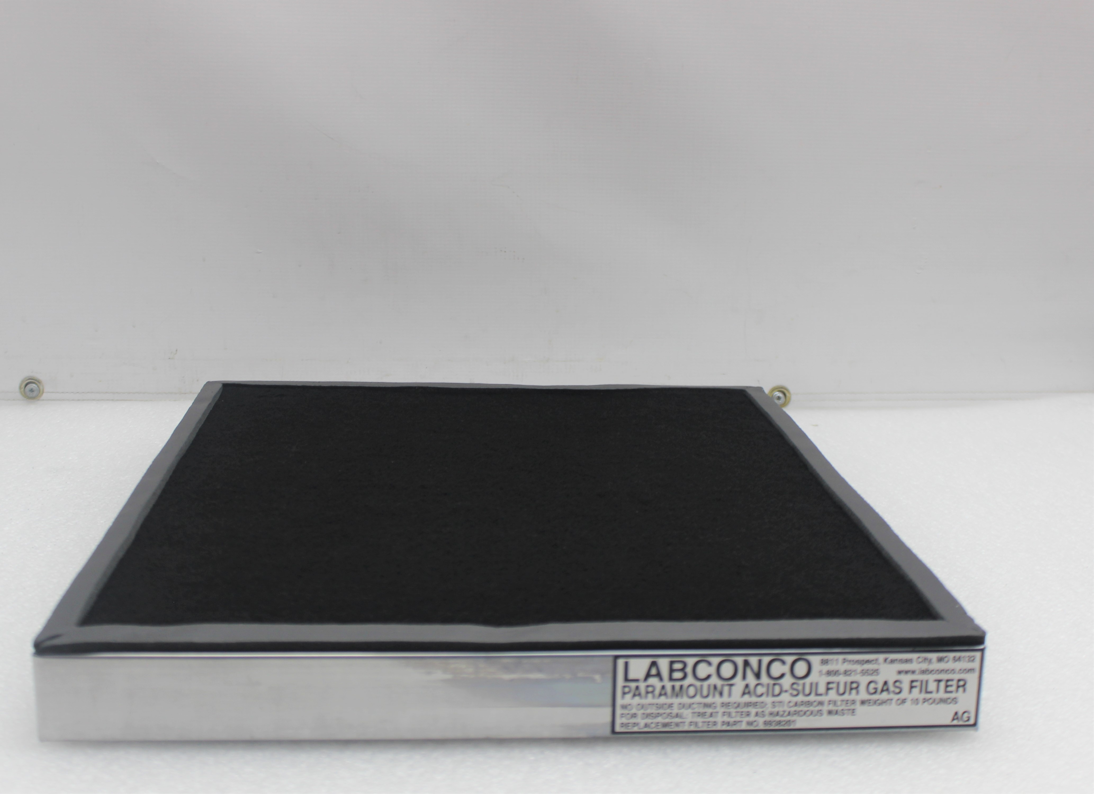 Labconco 6938201 Hood Gas Filter Removes Acid & Sulfur Compounds Turn-Key