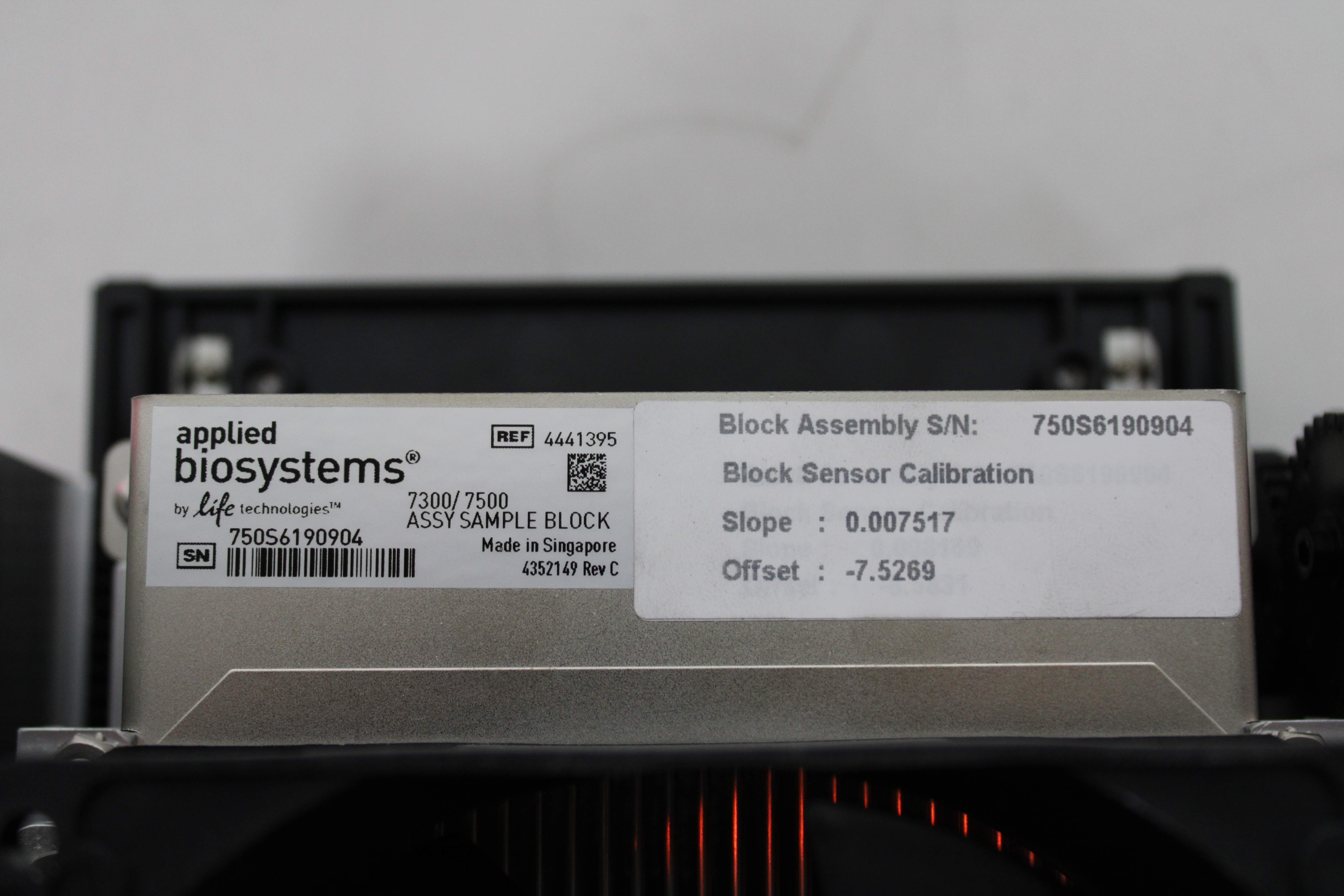 Applied Biosystems 7300/7500 Assy Sample Block for PCR Model 4441395