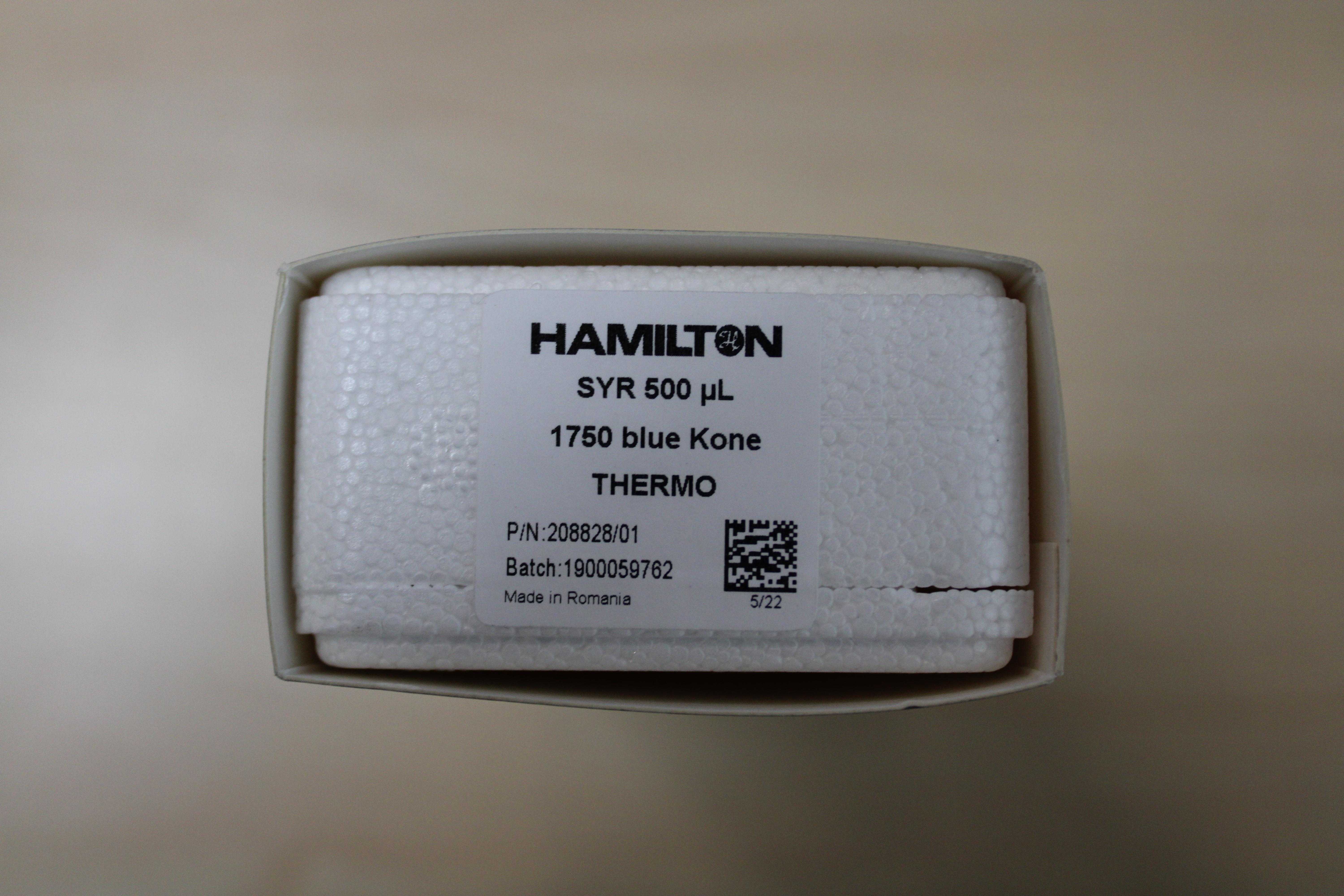 Hamilton SYR 500 uL Syringe Turn-Key Functional for Laboratory Use