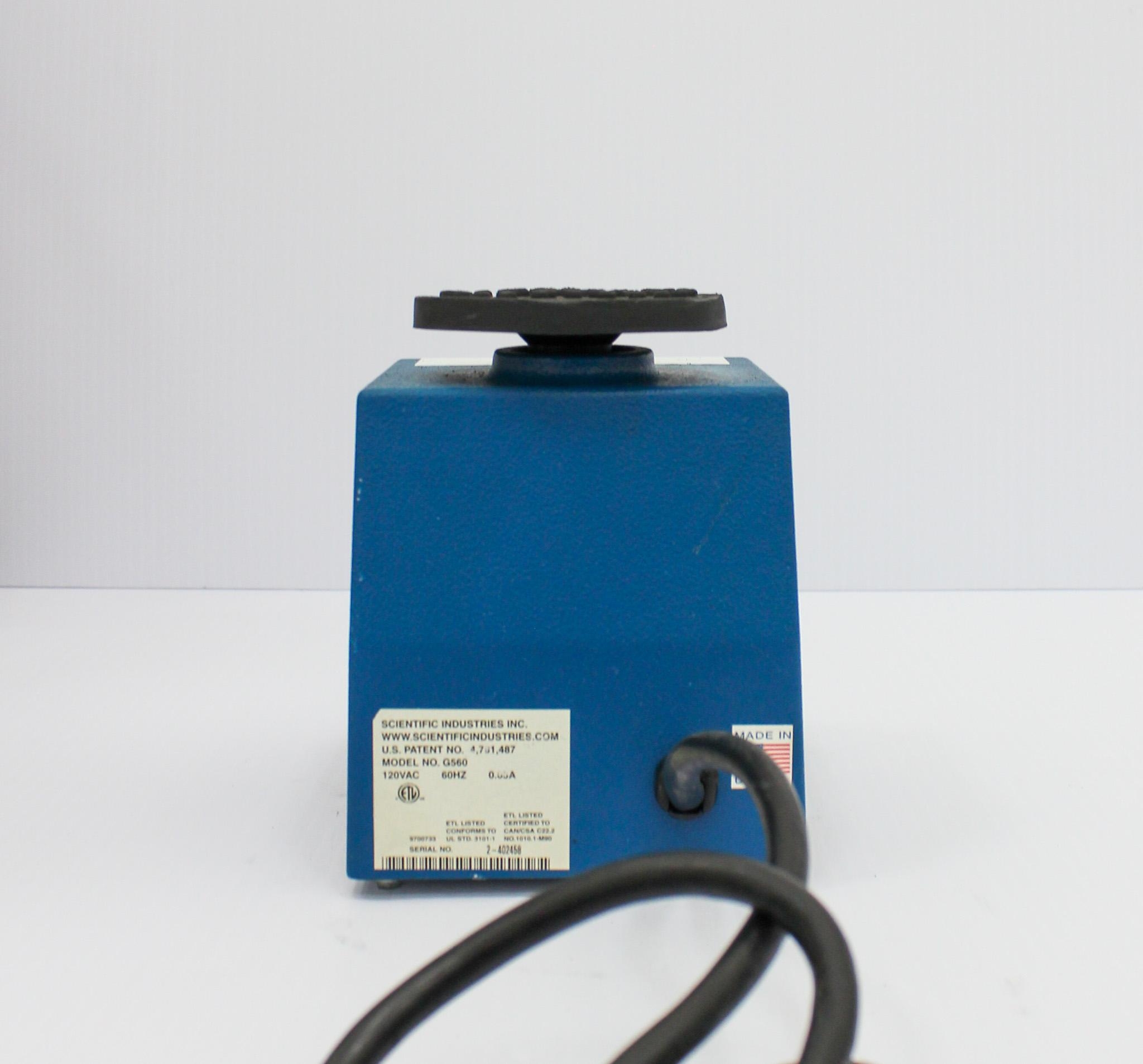 Scientific Instruments G-560 Vortexer Mixer Lab Equipment 600-3200 RPM Used