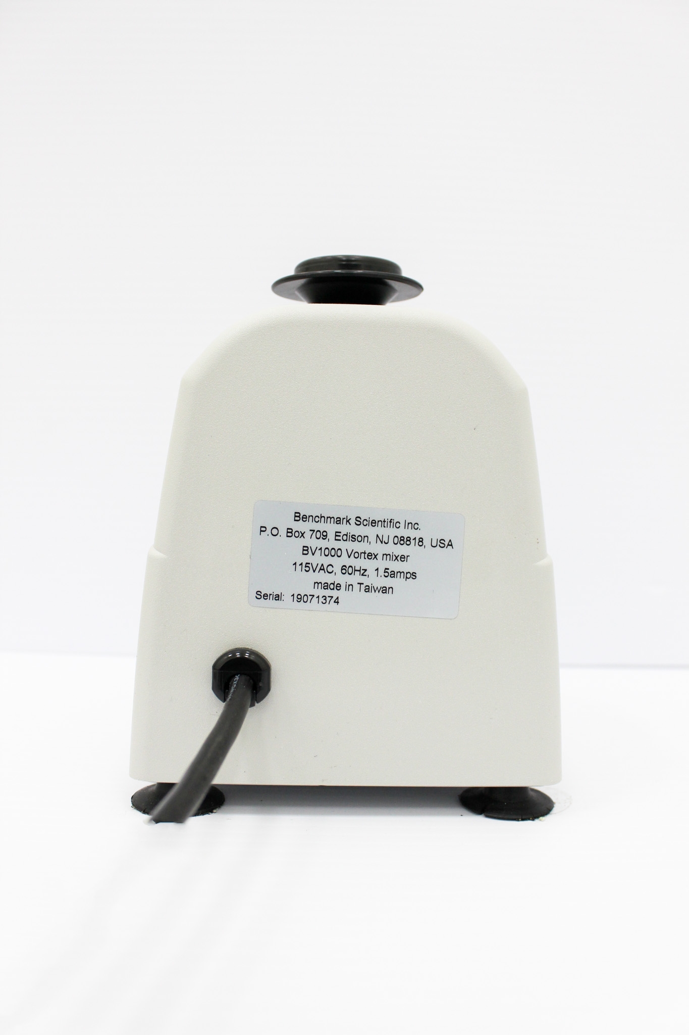 Benchmark BV1000 Vortex Mixer 3200 RPM 3mm Orbit 4-45C Touch Continuous