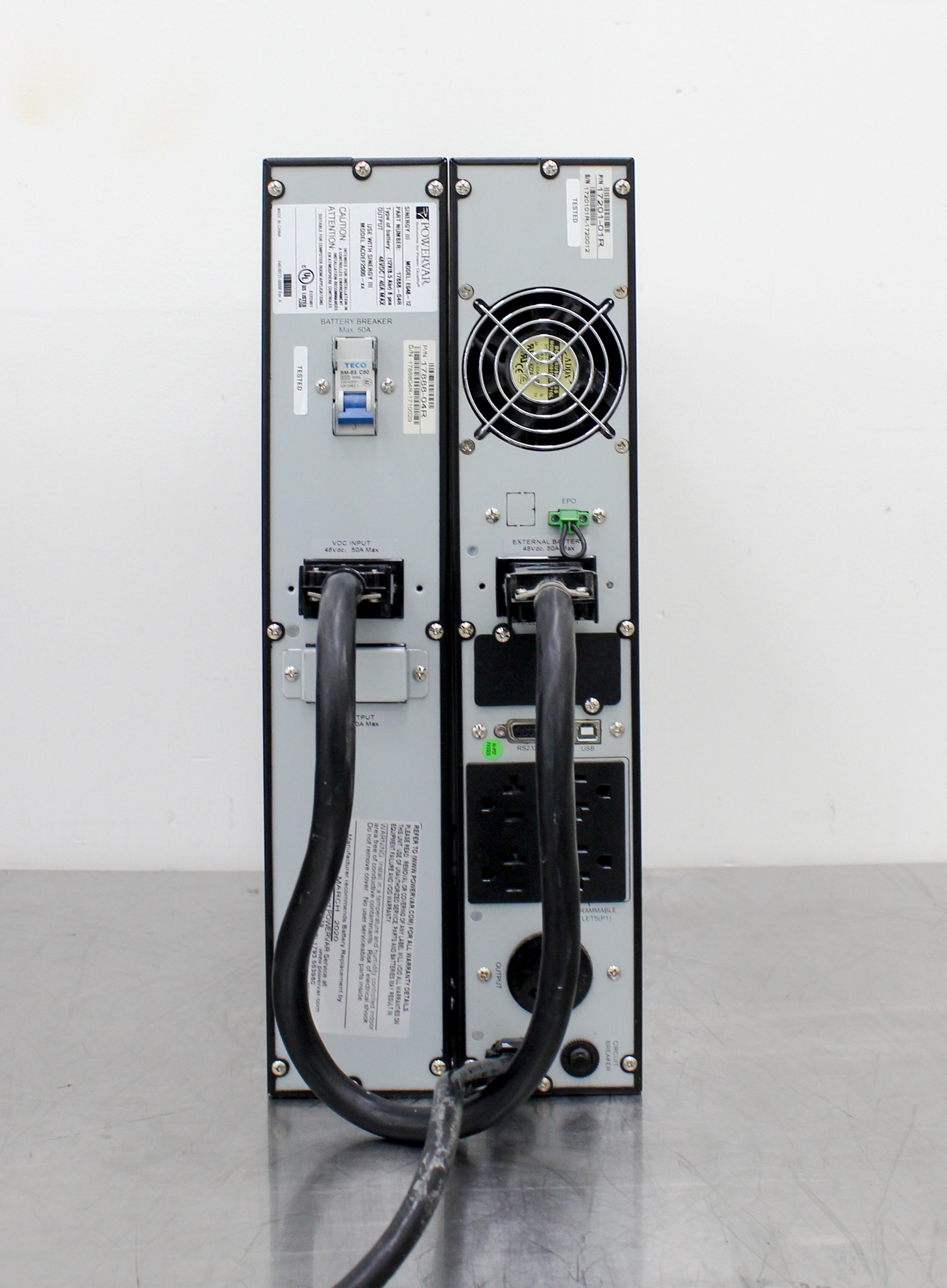 AMETEK Sinergy III ACDEF2000-11 UPS 1800W 120V 60Hz Double Conversion