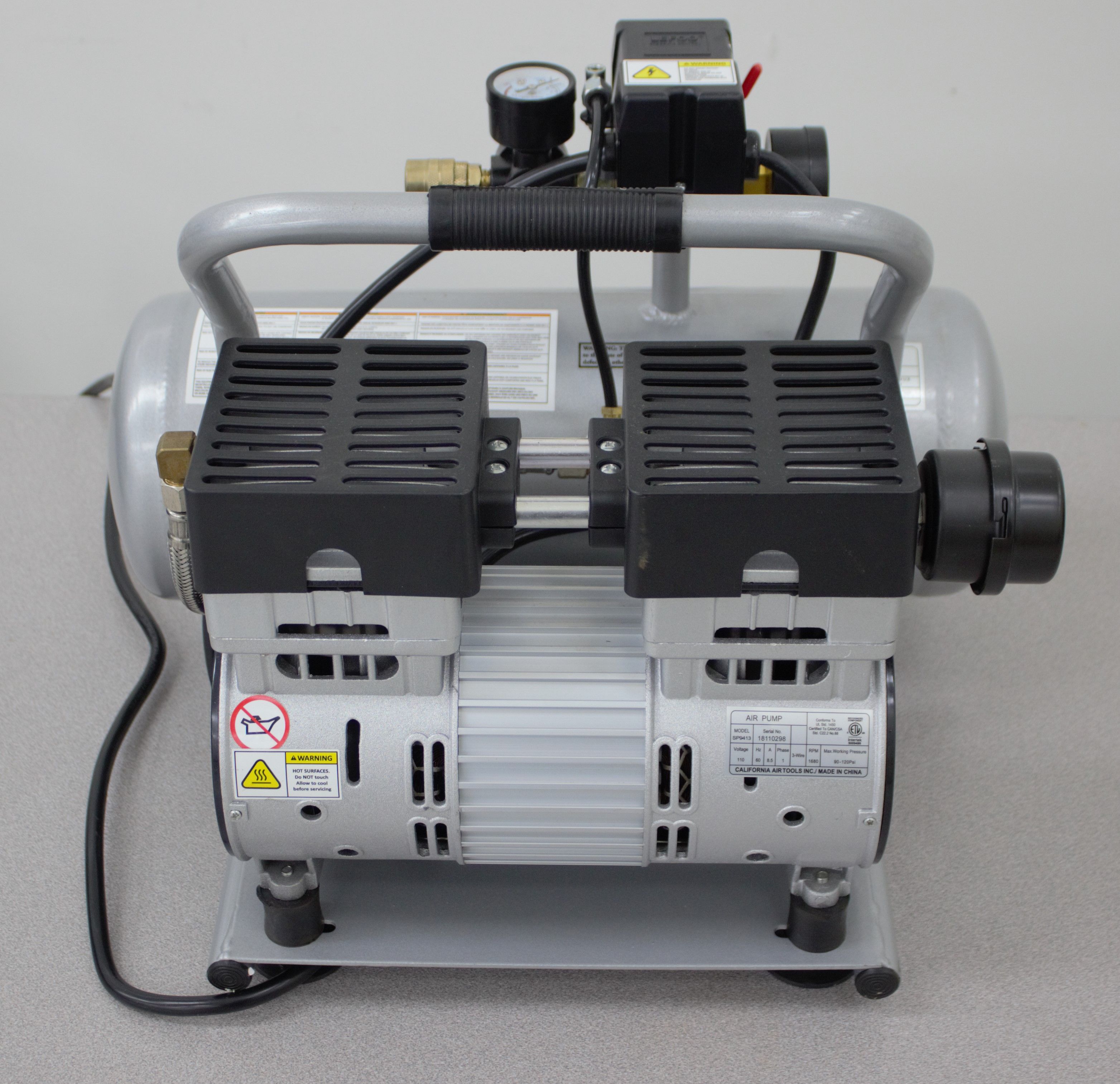 California Air Tools 2010A Air Compressor 1 HP 2 Gallon Tank Ultra Quiet