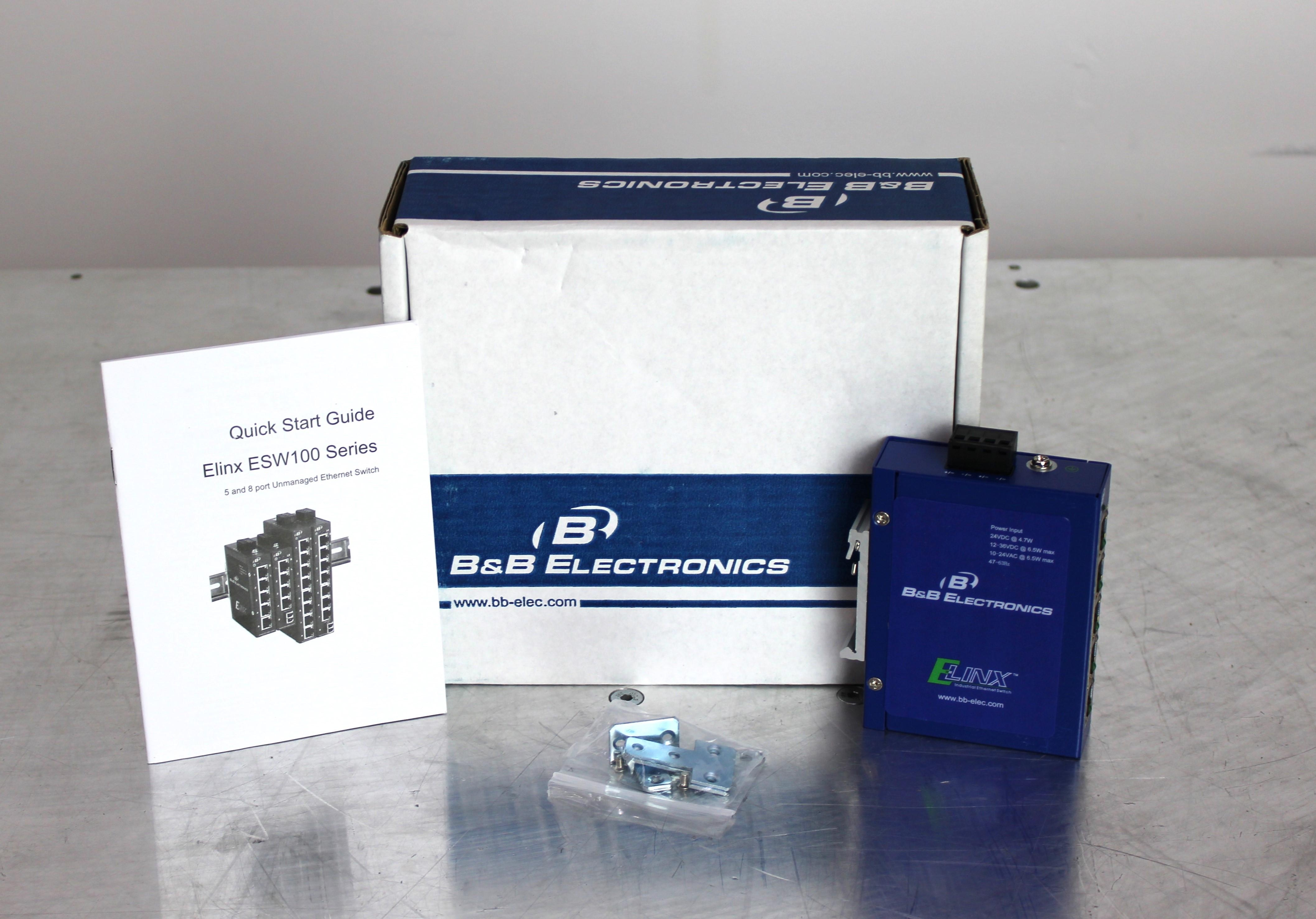 Thermo Elinx ESW105 Ethernet Switch 5 Port -10 to 60C Industrial Networking