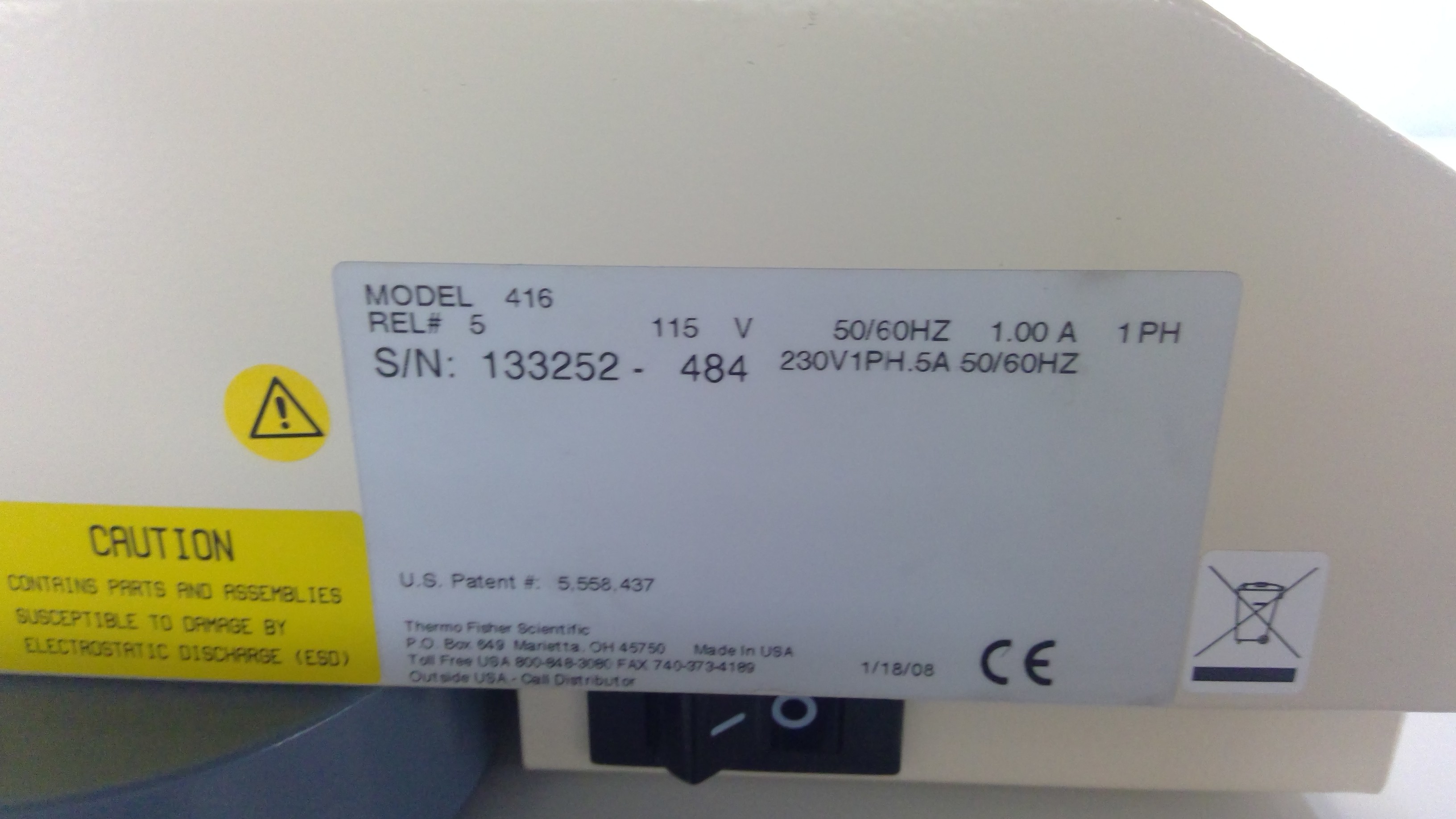 Thermo Scientific 416 Digital Orbital Shaker 25-525 RPM, Includes Power Cord