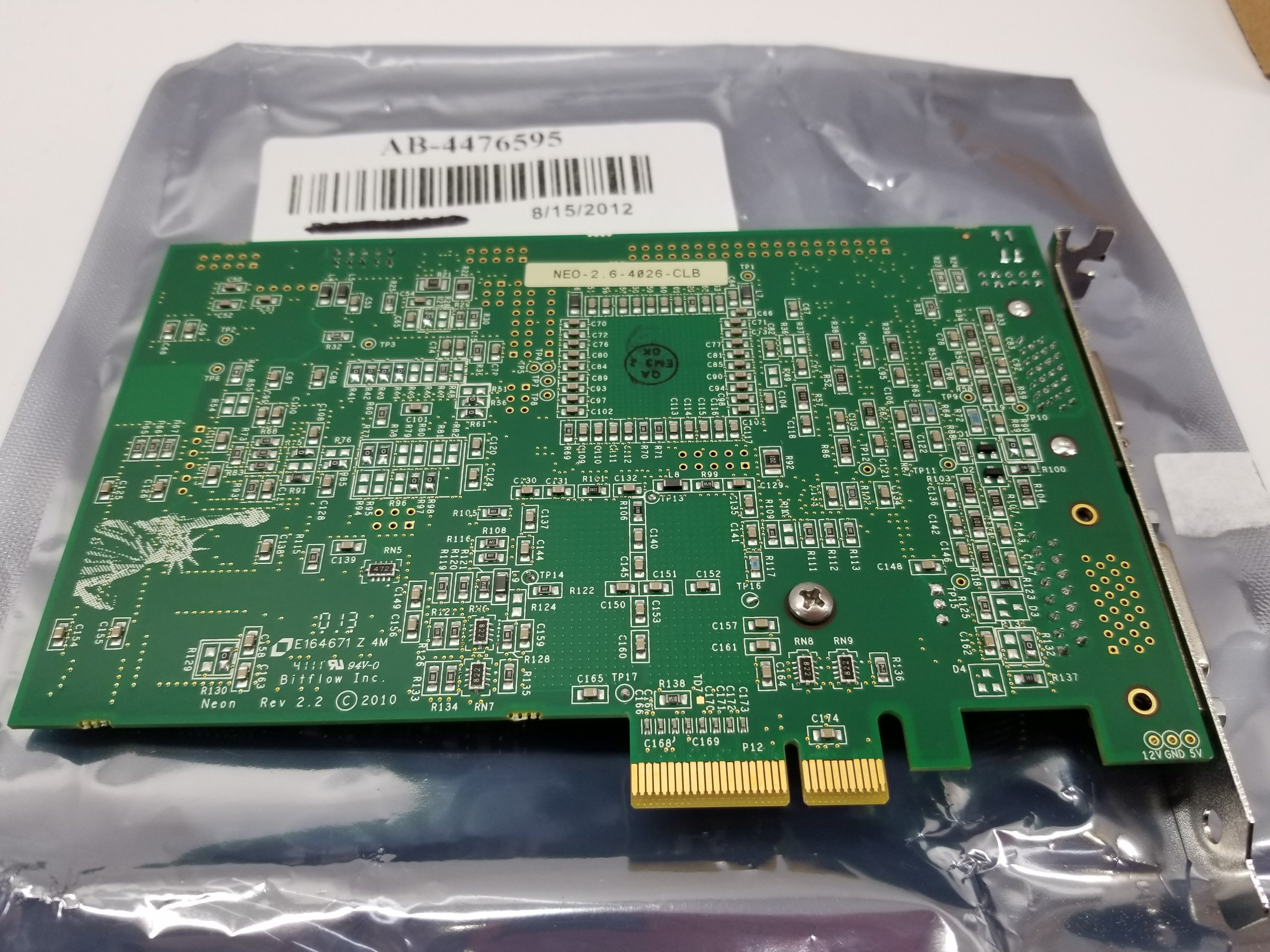 ABI 4476595 Camera Link Board Assembly Bioanalyzer Accessory TK Functional