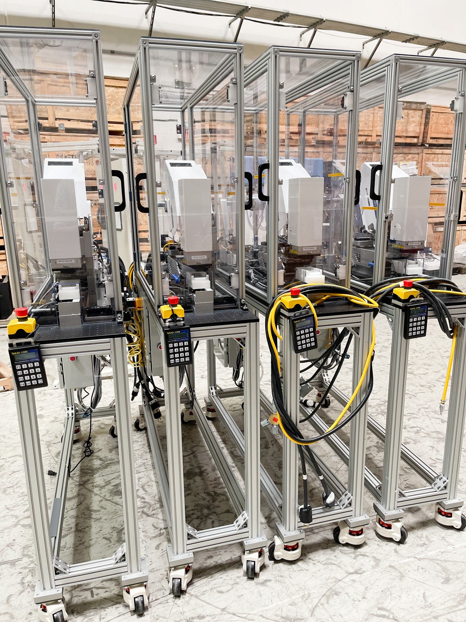 ATS 13-Label Application Robotic Automation Automated System No Computer