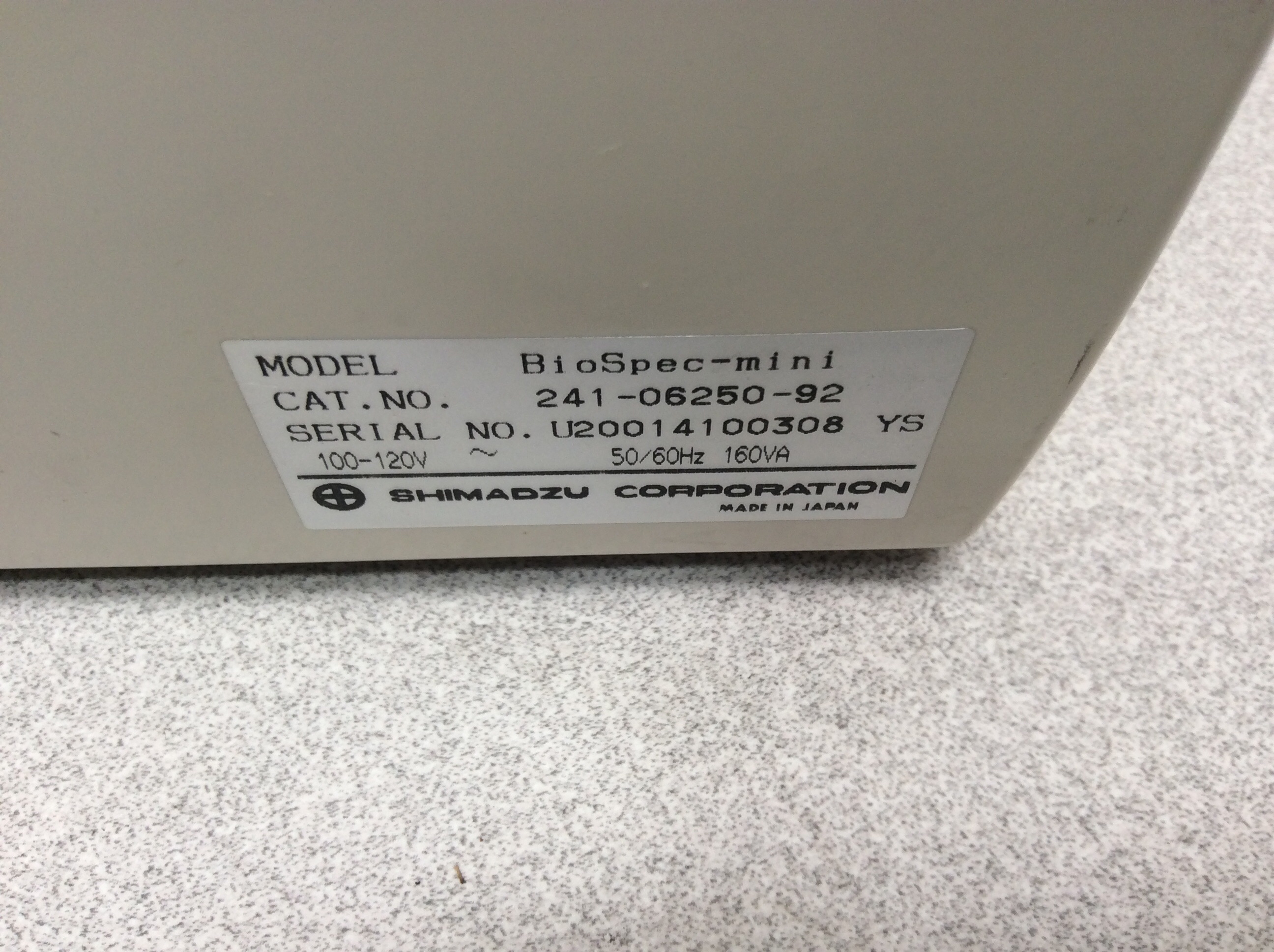 Shimadzu Bio-mini DNA/RNA/Protein Analyzer Mass Spec