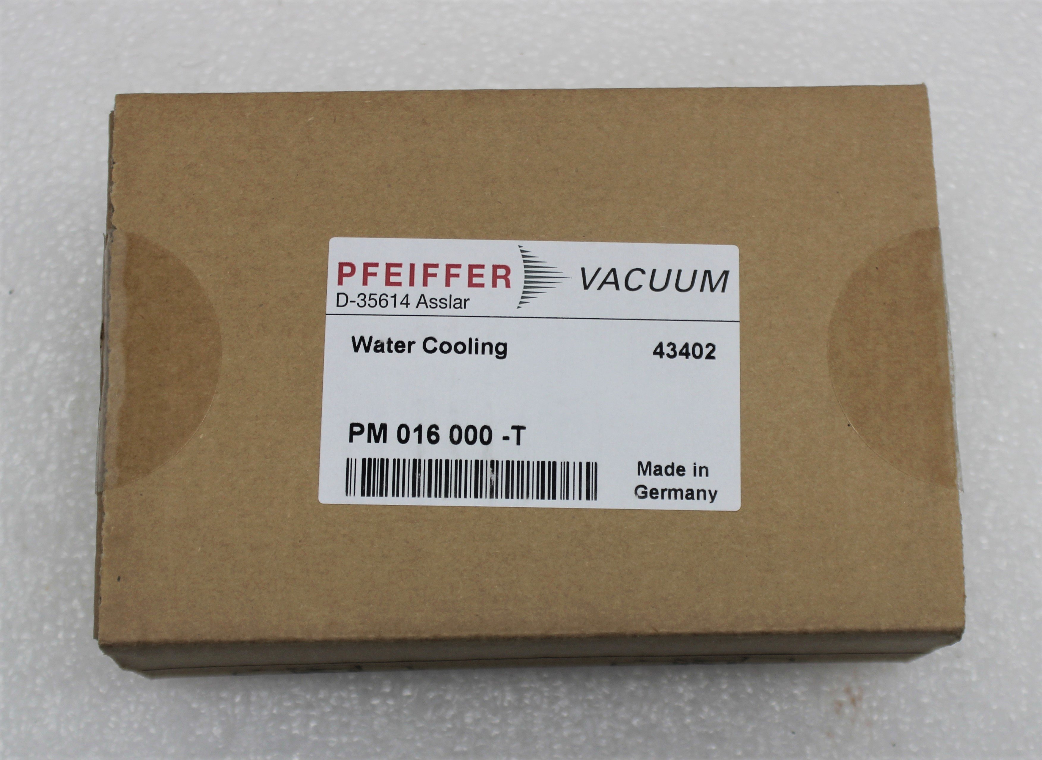 Pfeiffer PM 016 000-T Accessory Drag Pump Water Cooling Used Unit VG