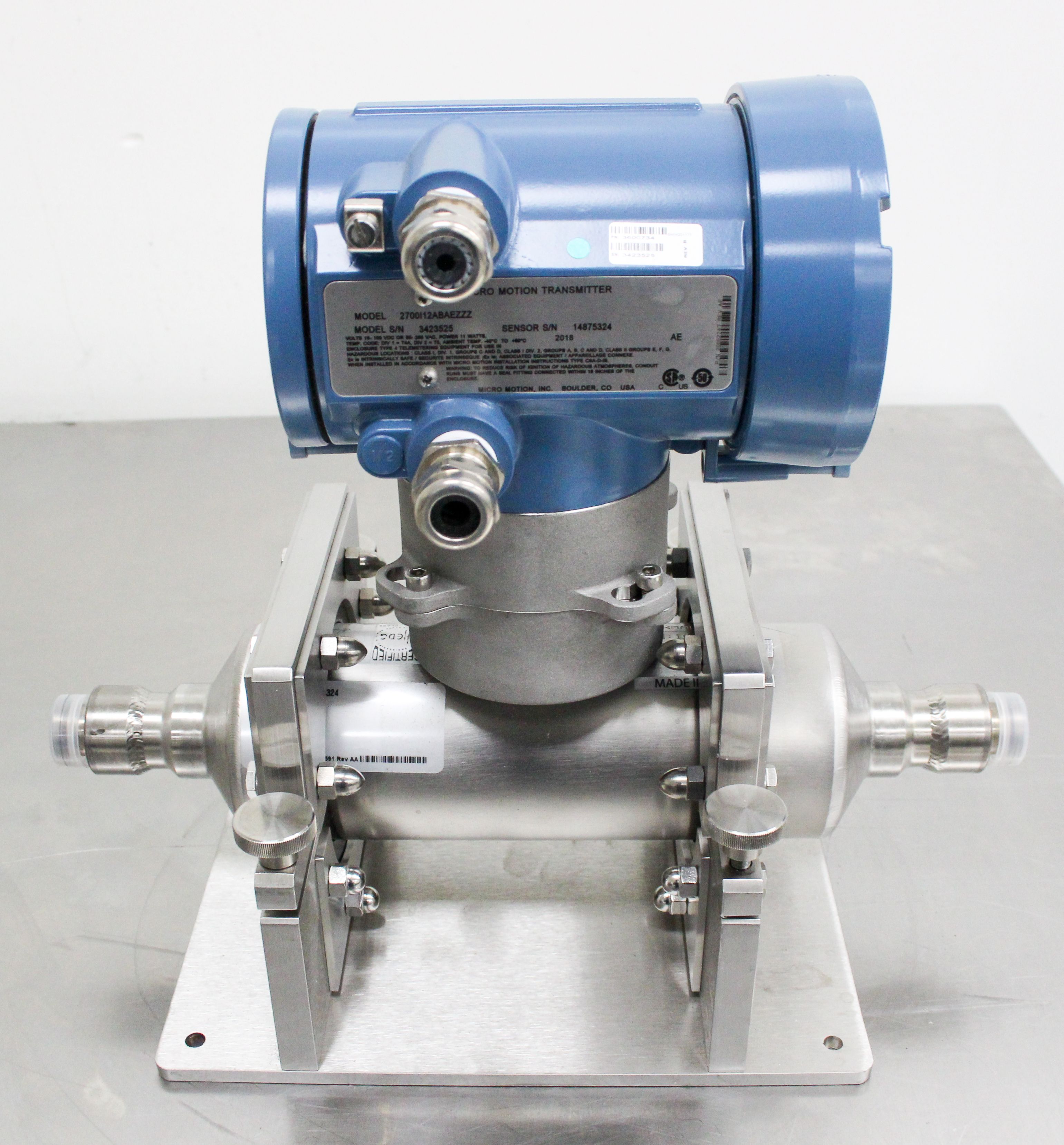 Micro Motion 2700 Transmitter Mass Flow Sensor Used Condition G No Cables