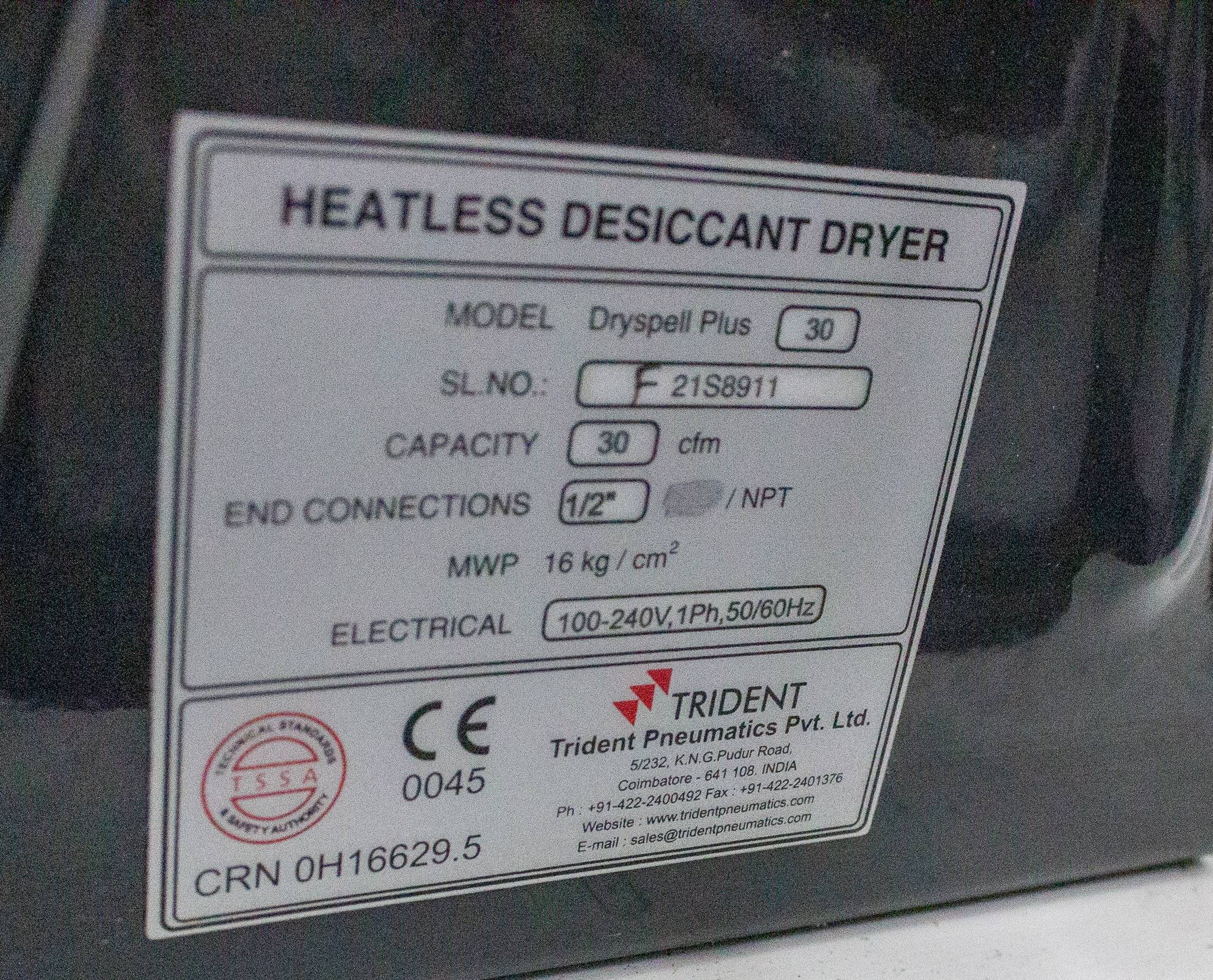 Powerex LSD03A3 Air Compressor System 80 Gallon Tank 14.2 SCFM 145 PSIG 220V