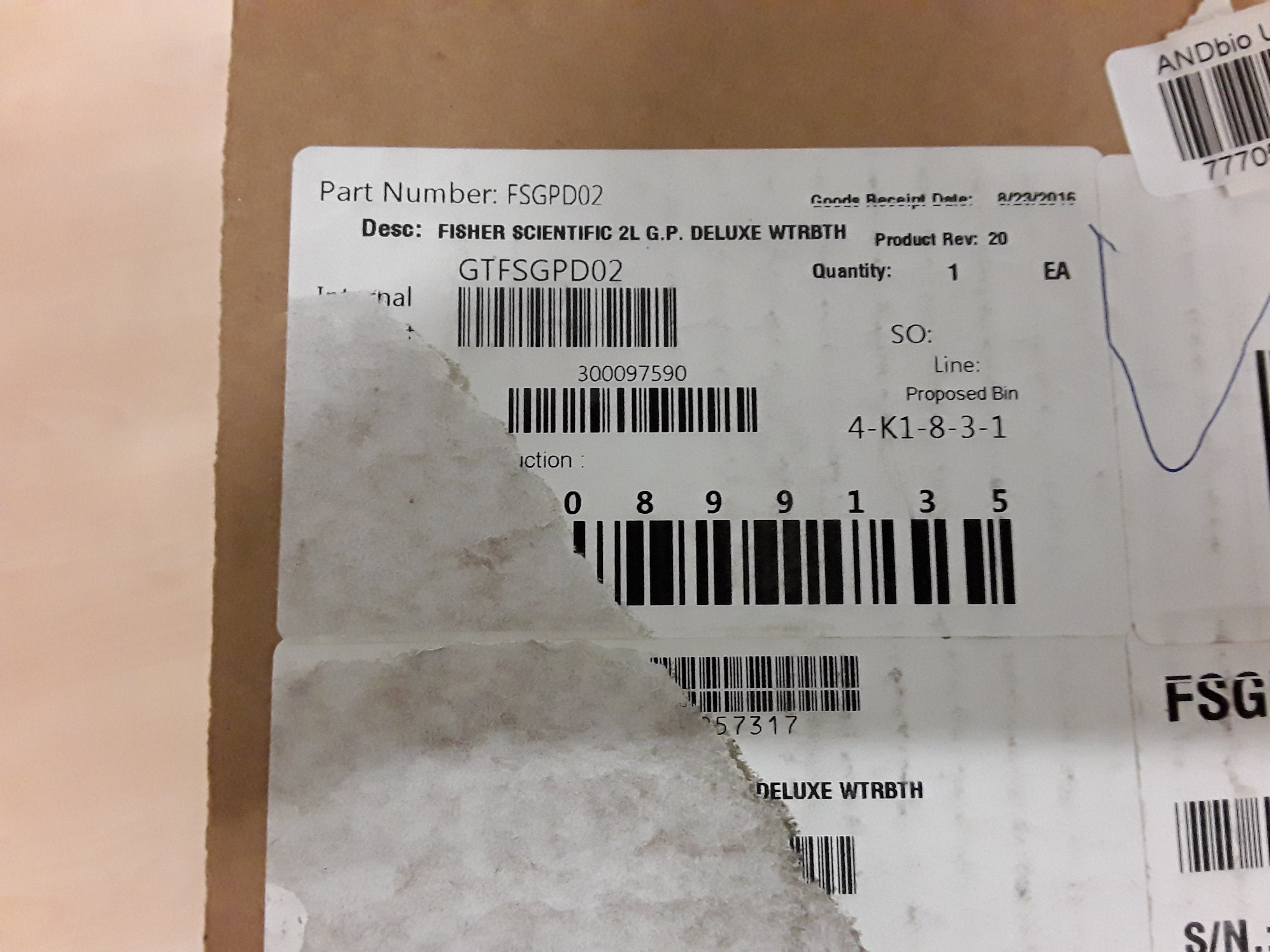 Thermo FSGPD02 Water Bath 2L Ambient to 90C Digital Display Turnkey System