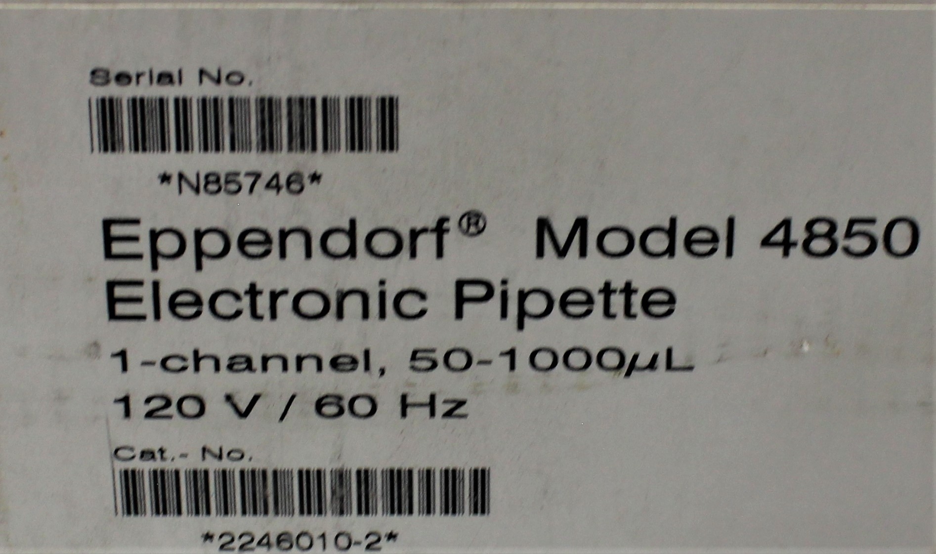 Eppendorf 4850 Liquid Handling Pipettor Ergonomic Design Used Condition