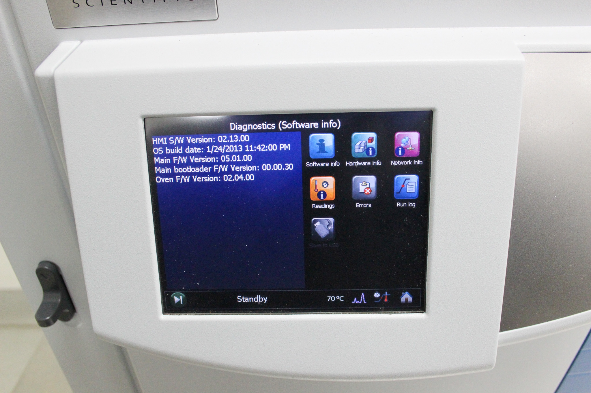 Thermo Trace 1310 GC System No Module 450C Range Touchscreen Interface