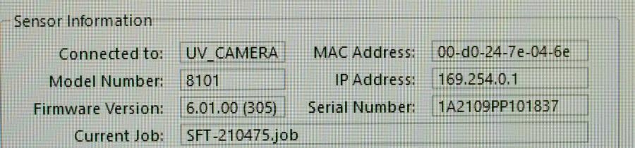 Thermo Custom Combo Vision System UV-Camera Used Installed 5MP 4.6X Speed