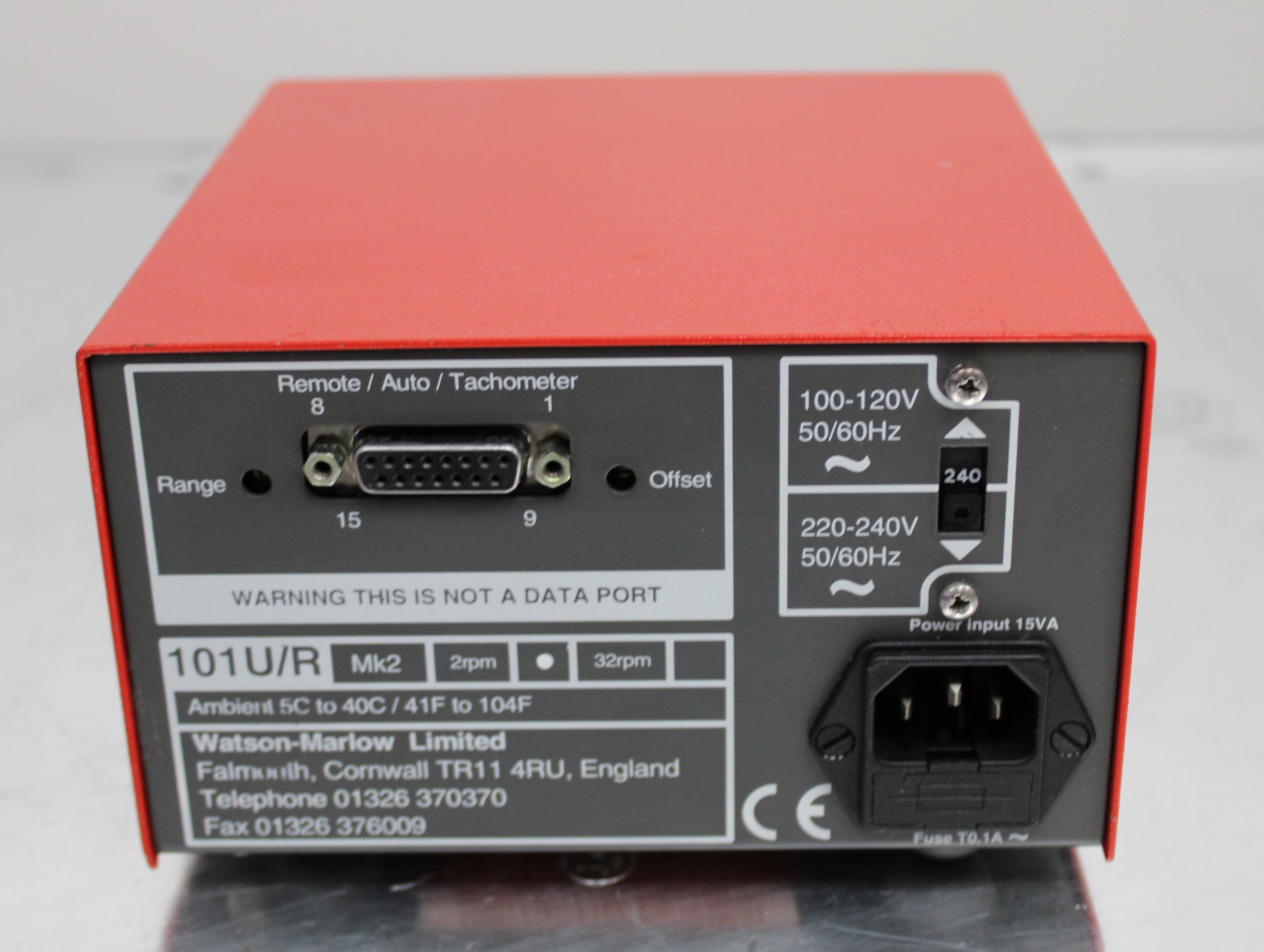 Watson Marlow 101U Peristaltic Pump 240V 2RPM with MK2 Head Laboratory