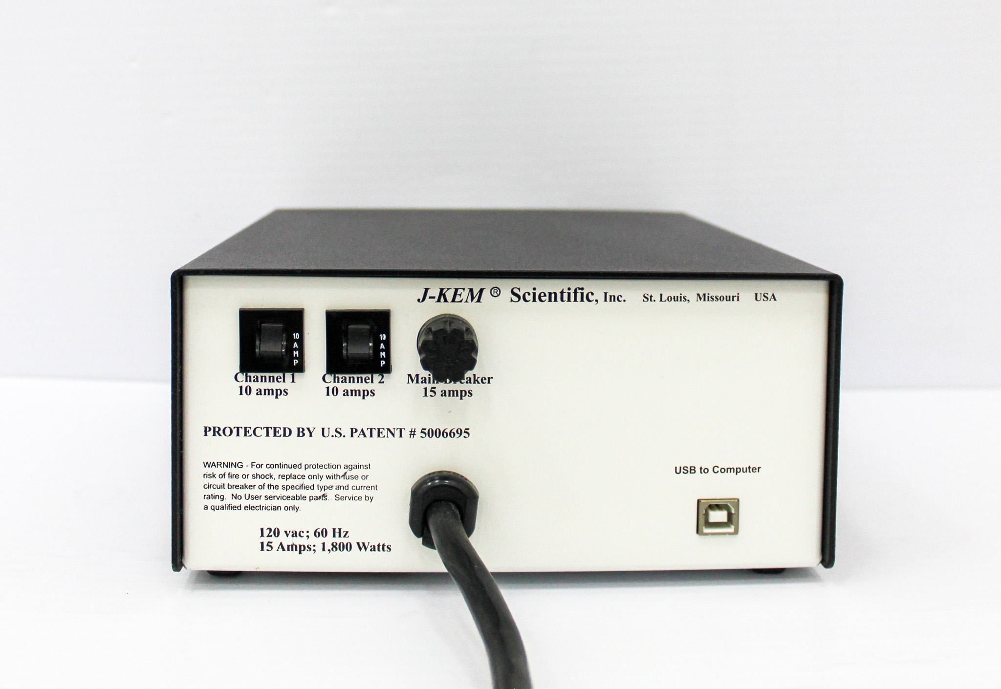 J-Kem 5006695 Temperature Controller Dual Channel, 0C-800C, Used Tested