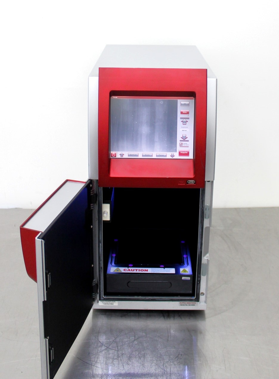 Alpha SA-1000 Imaging System UV Transilluminator Red Gel Imaging Used