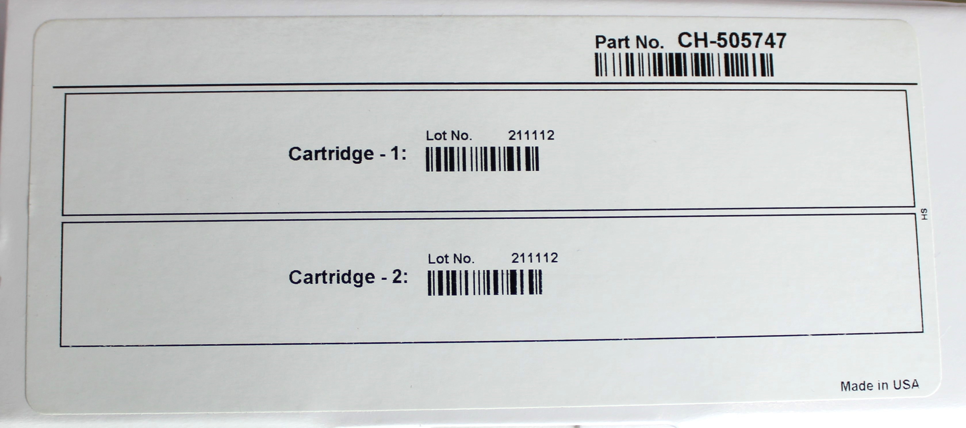 Thermo Scientific Empty Quick-Connect Cartridge C CH-505747 Lab Accessory