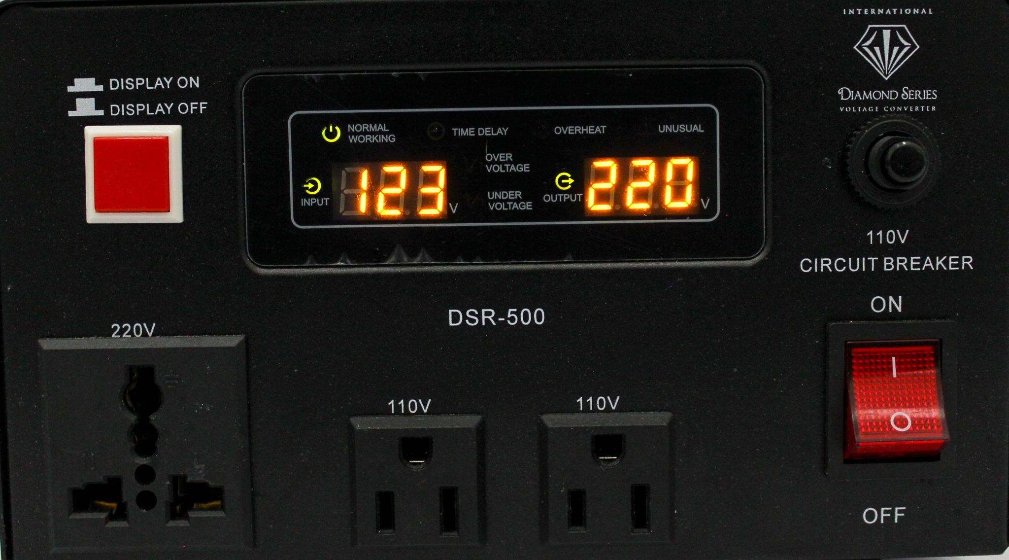 Diamond DSR-500 Voltage Converter Regulator 500W Step Up Step Down Transformer