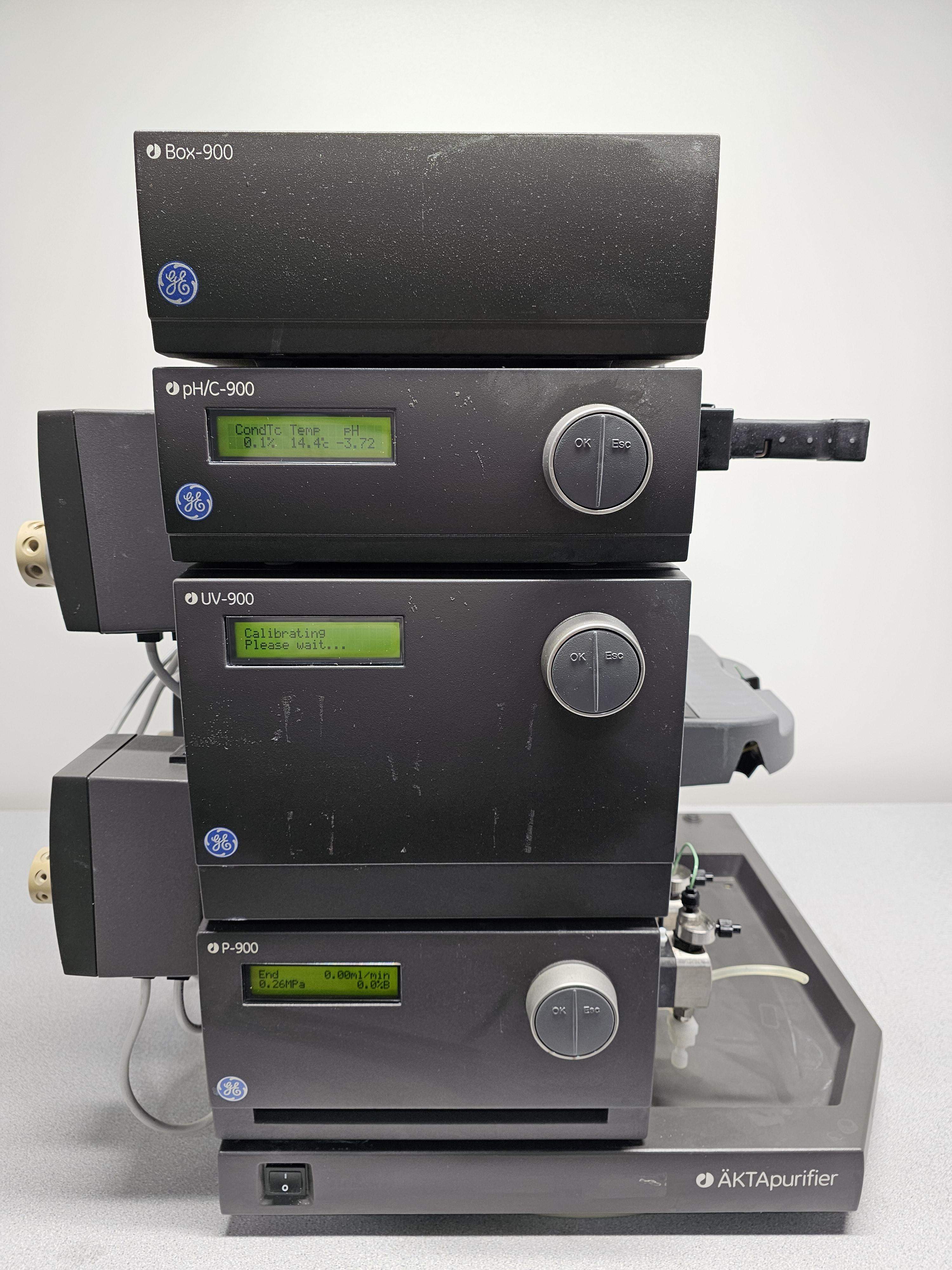 GE AKTA Purifier FPLC System for Protein Purification 100 ml/min Flow 10 MPa