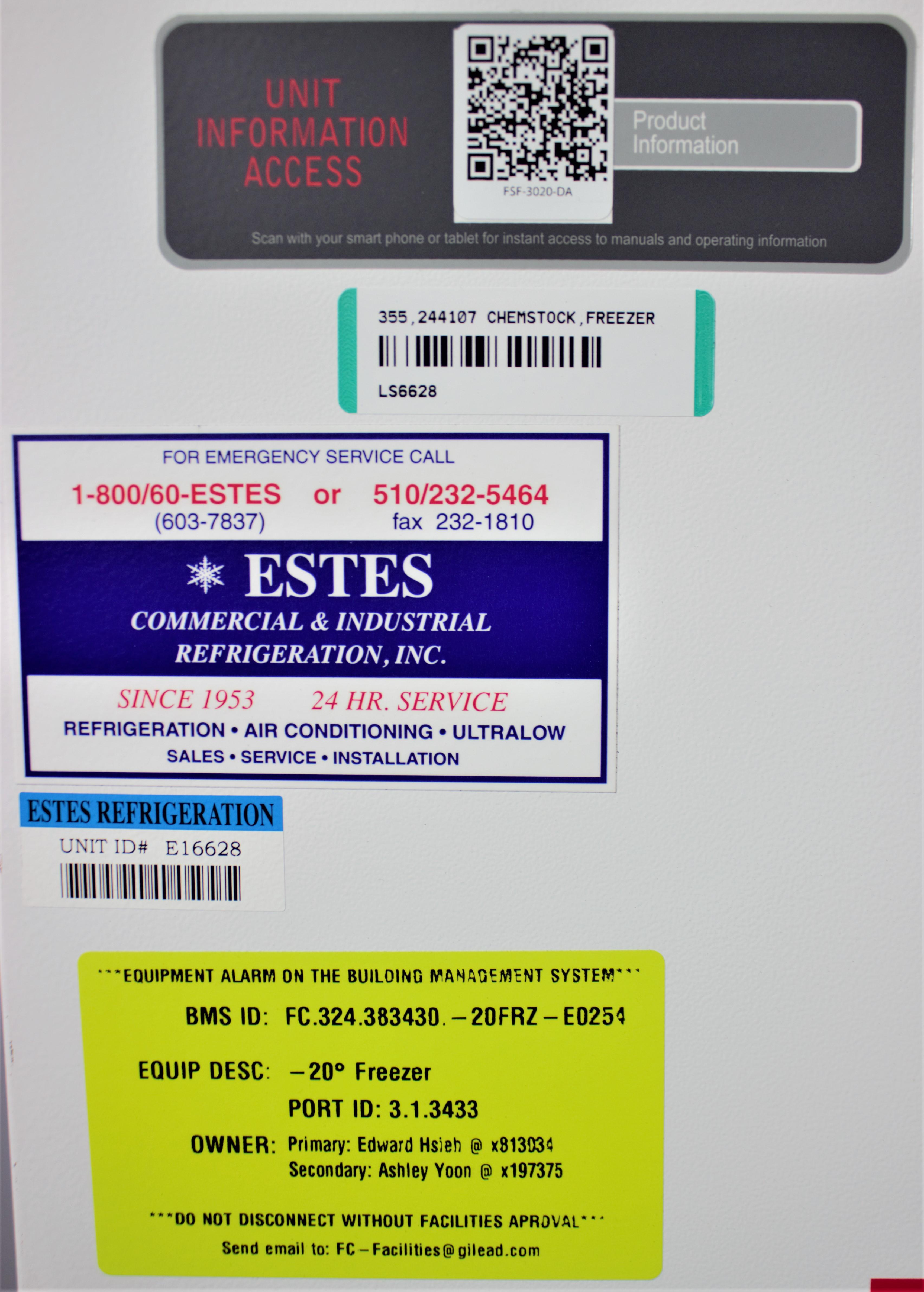 VWR Flammable Material Storage Freezer 30CuFt -20C, Digital Display, Alarm