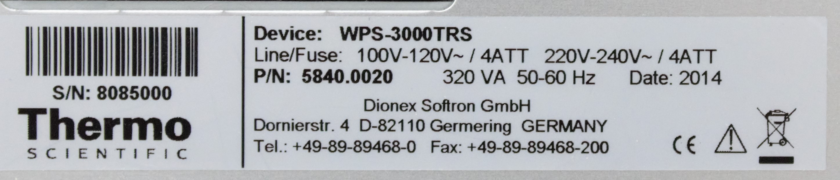 Thermo Dionex UltiMate 3000 RS HPLC System Used 30-Day Warranty