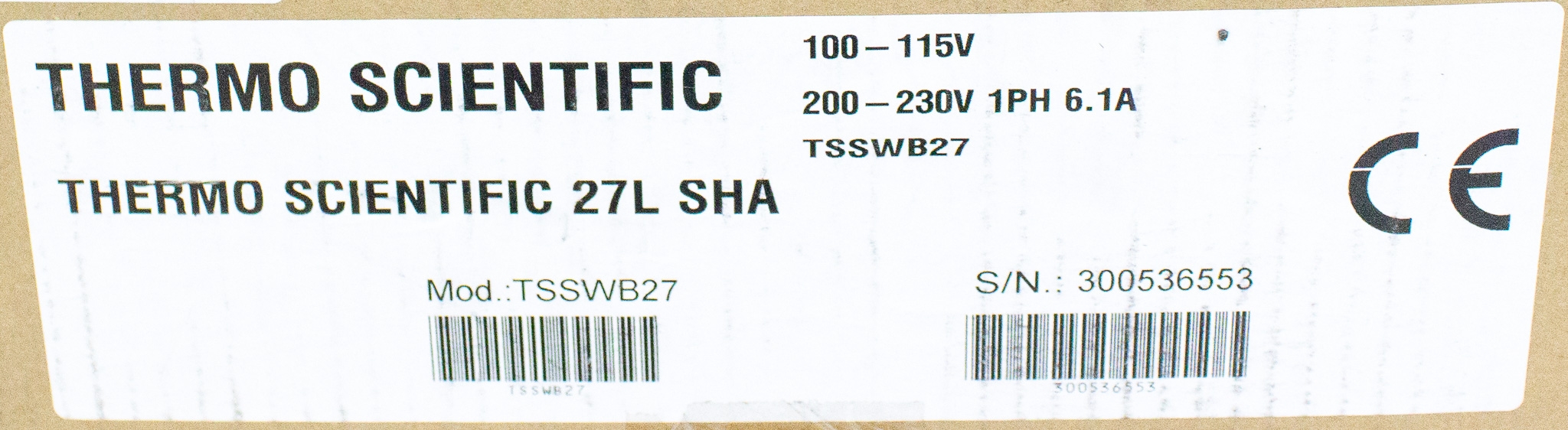 Thermo TSSWB27 Shaking Water Bath 27L Lab Use Ambient+5 to 100C New