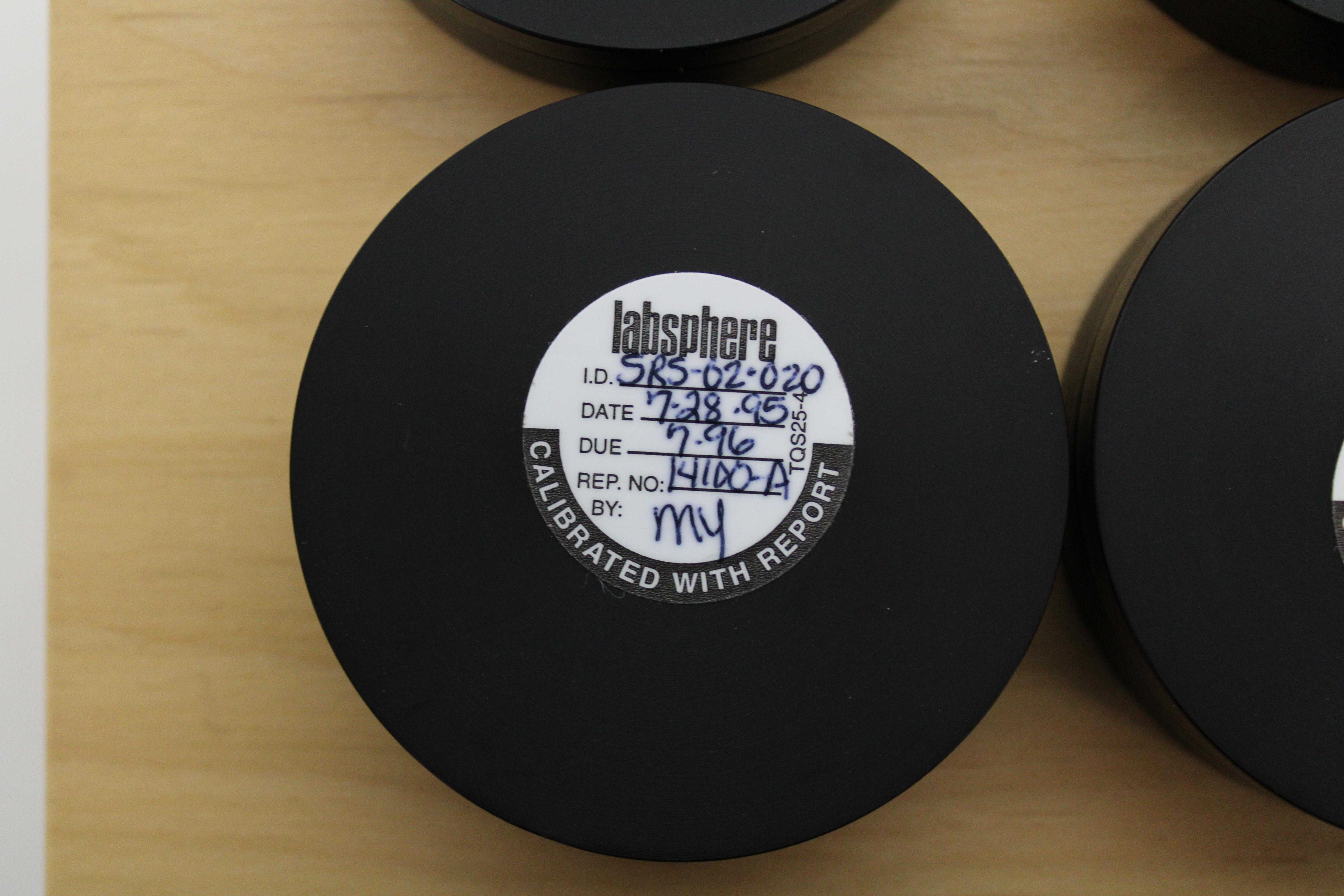 Labsphere Reflectance Standard SRS Used for Spectrophotometry UV-VIS-NIR