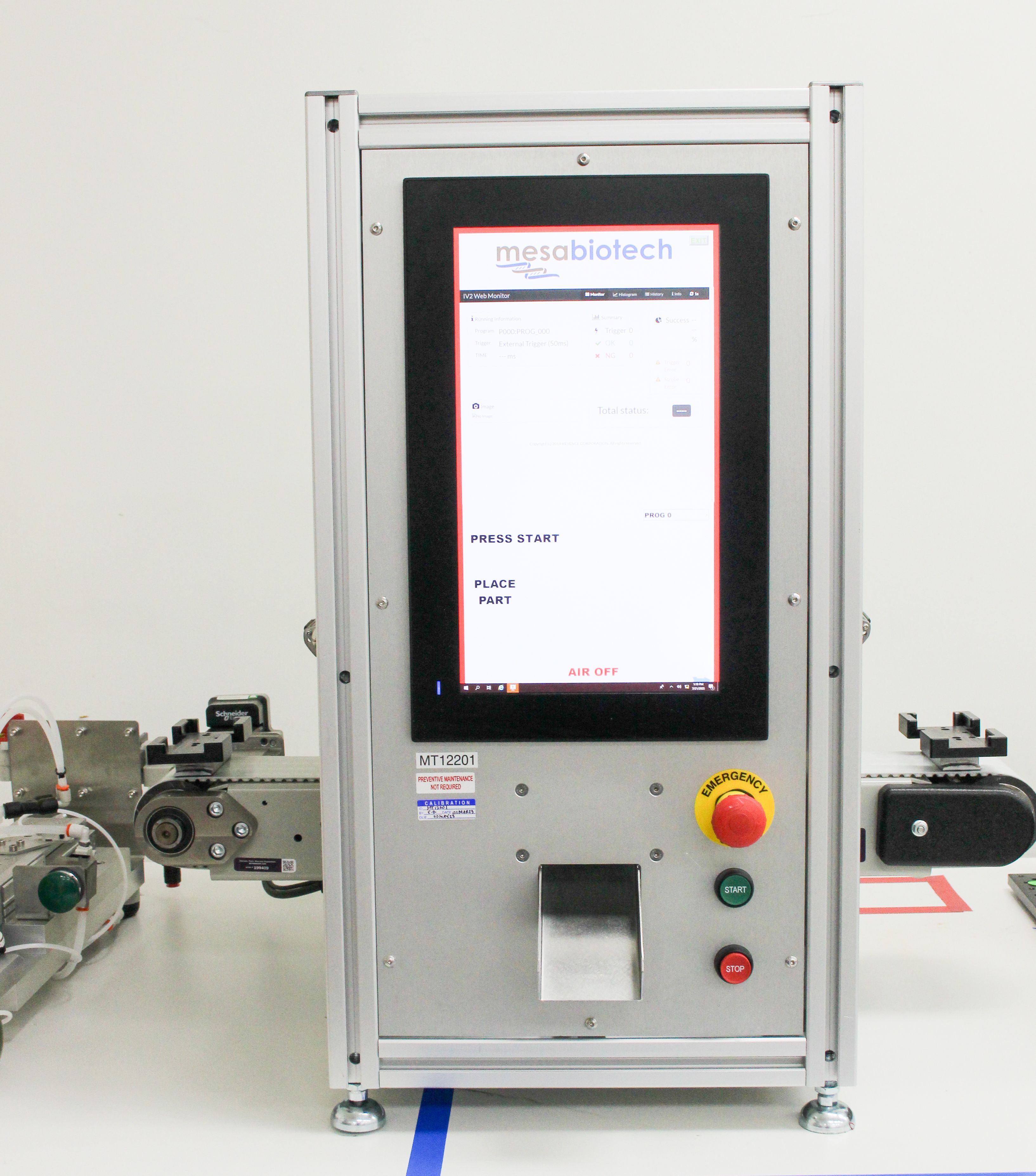 MesaBiotech Custom Accula Cartridge Workstation with Vision System