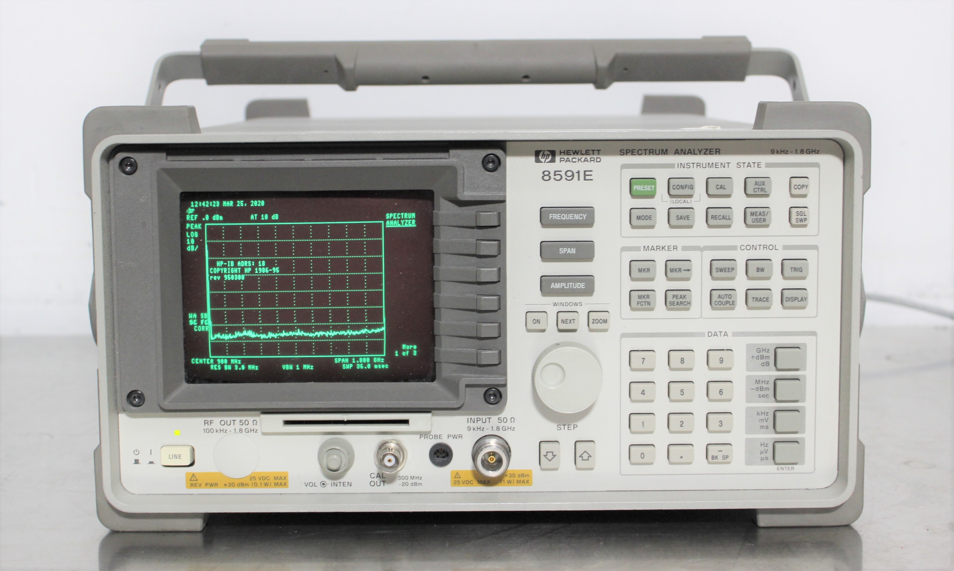 その他 HEWLETTPACKRD SPECTRUM ANALYZER 8590A HP Hewlett Packard 8590A Spectrum Analyzer 10khz-1.5GHZ | eBay
