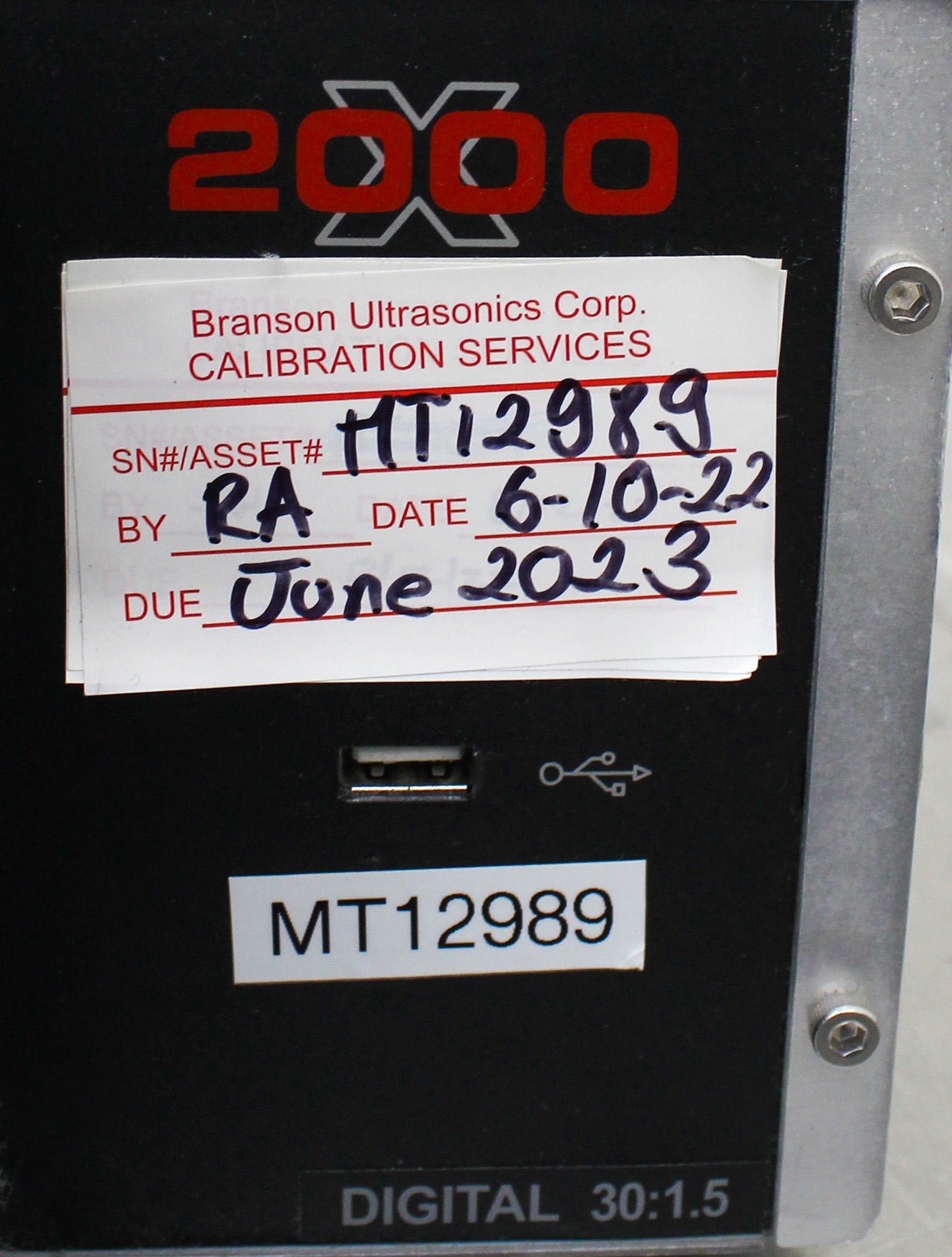Branson 2000xdt Ultrasonic Welding Base Unit Needs Repair, 30kHz, 1500W