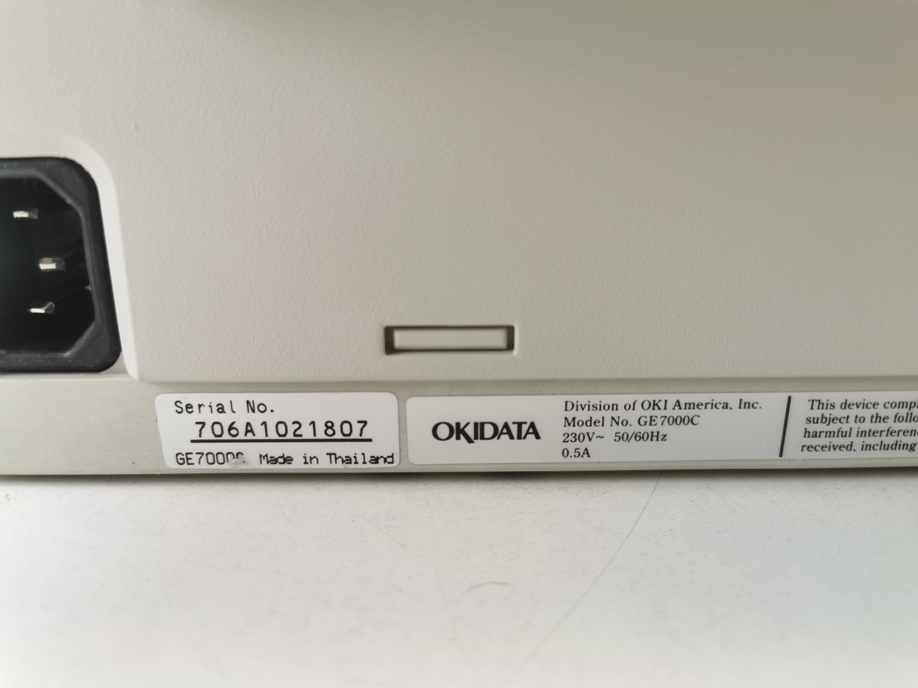 Okidata Microline 320 Turbo Printer 9-Pin Dot Matrix 435cps Turn-Key 230V