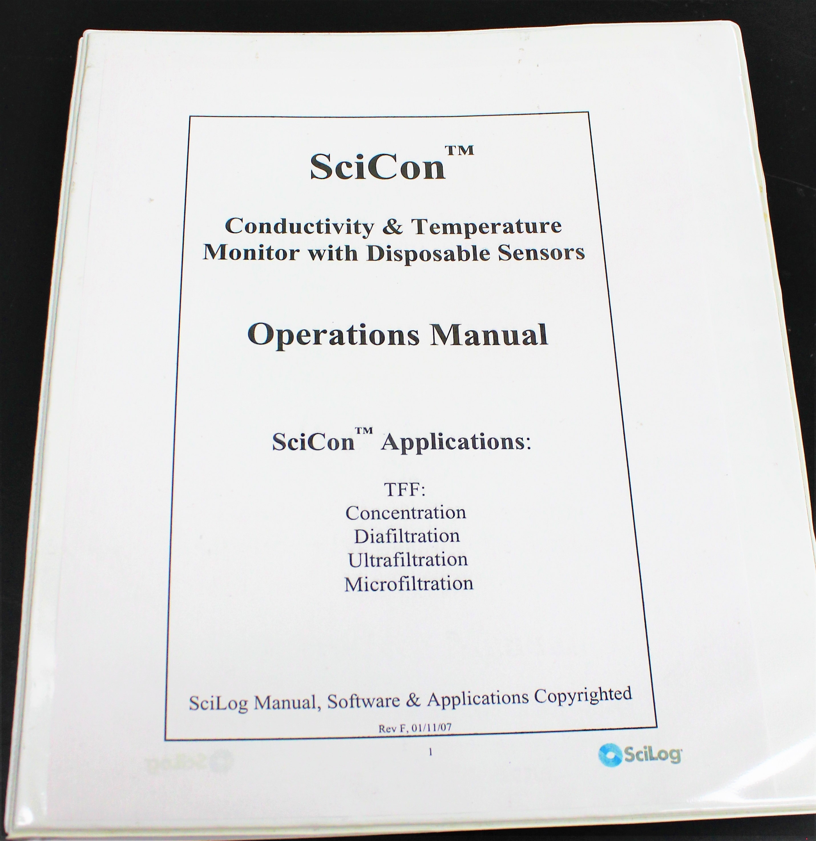 SciLog SciCon Conductivity Meter 4-Electrode w/ Disposable Sensors 4-50C