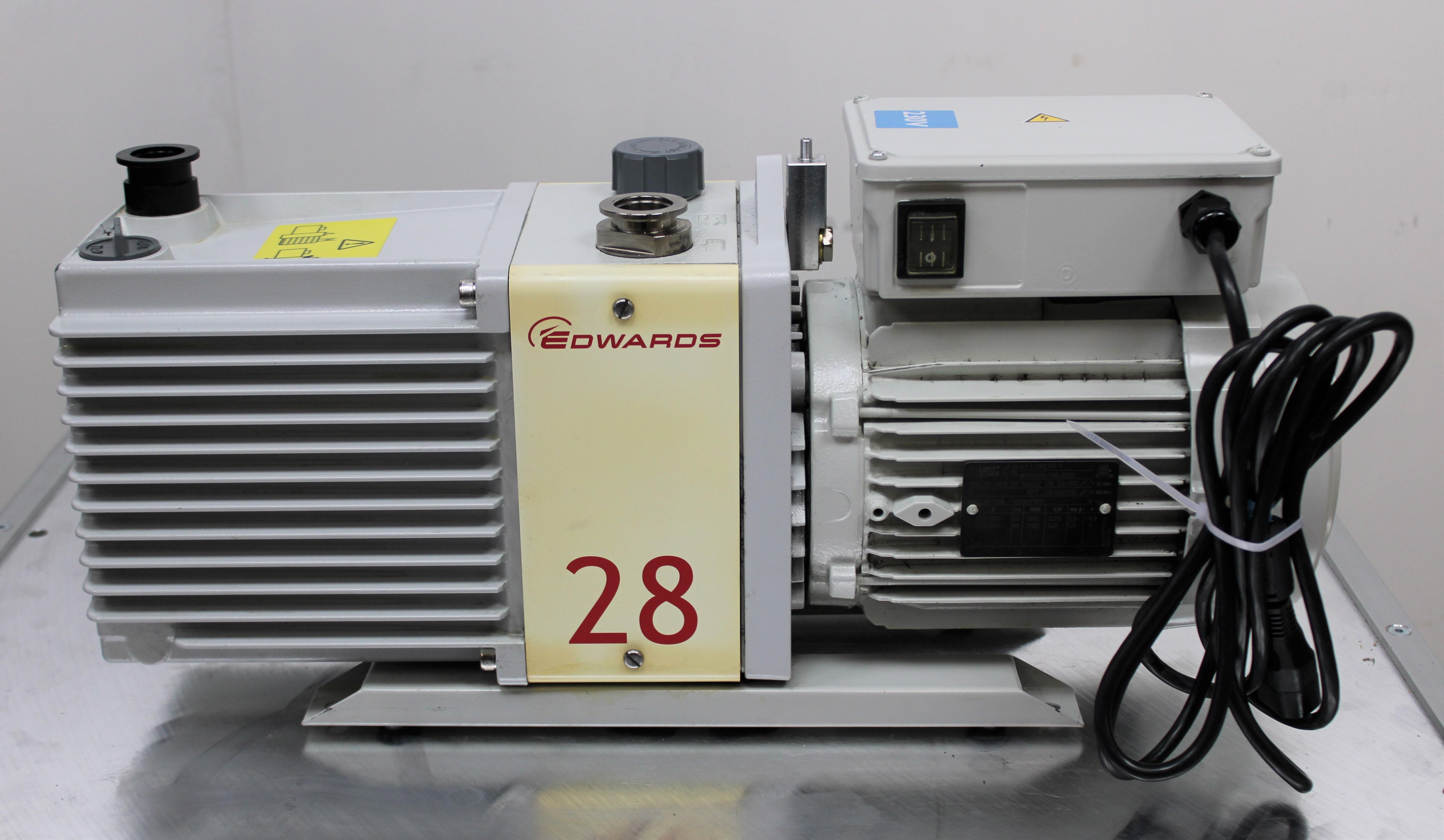 Edwards E2M28 Vacuum Pump High Vacuum 230V 50Hz/60Hz Oil Sealed System