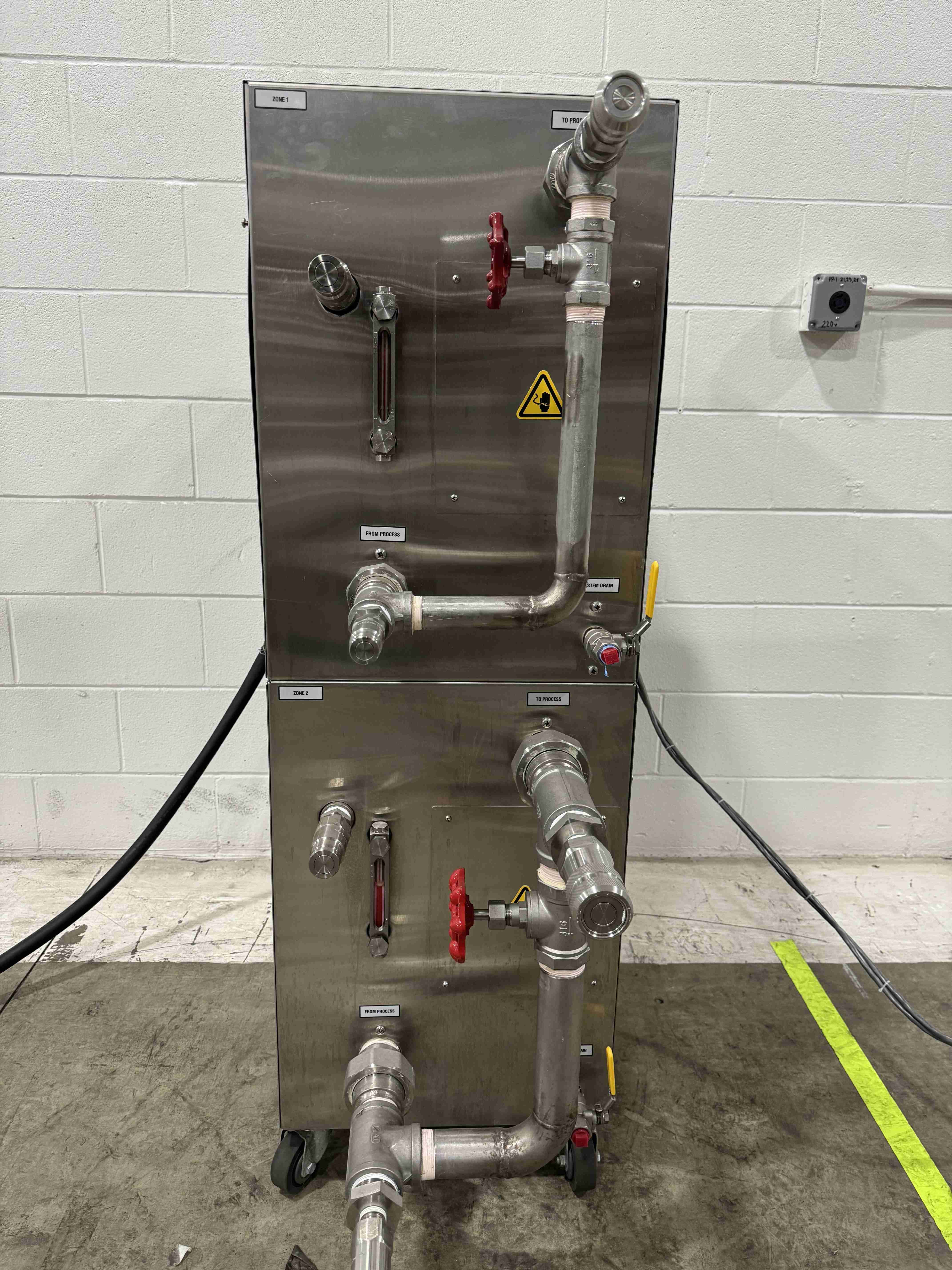 Mokon DZ4300AGE Dual Zone Industrial Water Heater 24kW Per Zone 25 GPM @25Psi