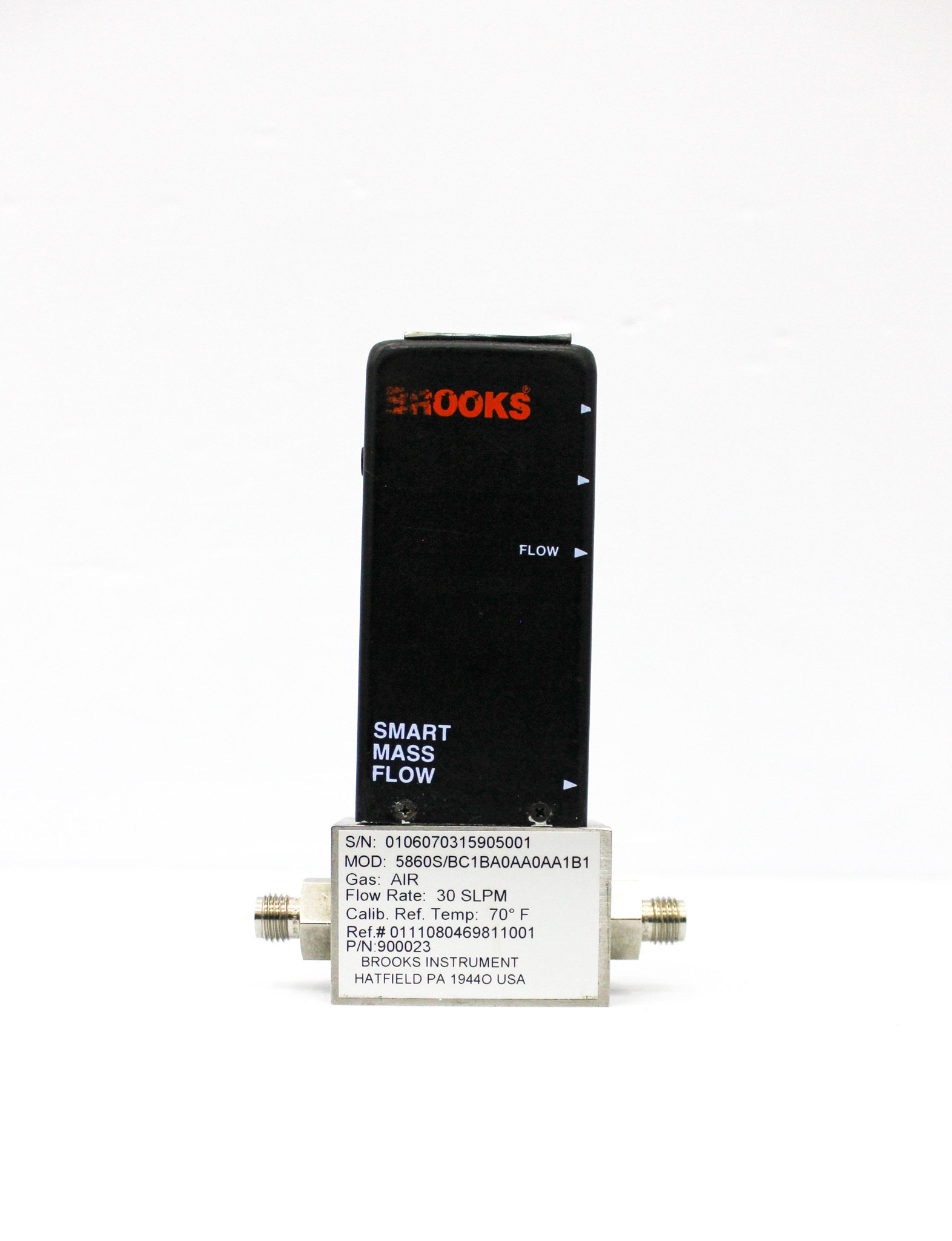Brooks 5860S Mass Meter Air Gas 0-30in Min Standalone Measurement Device