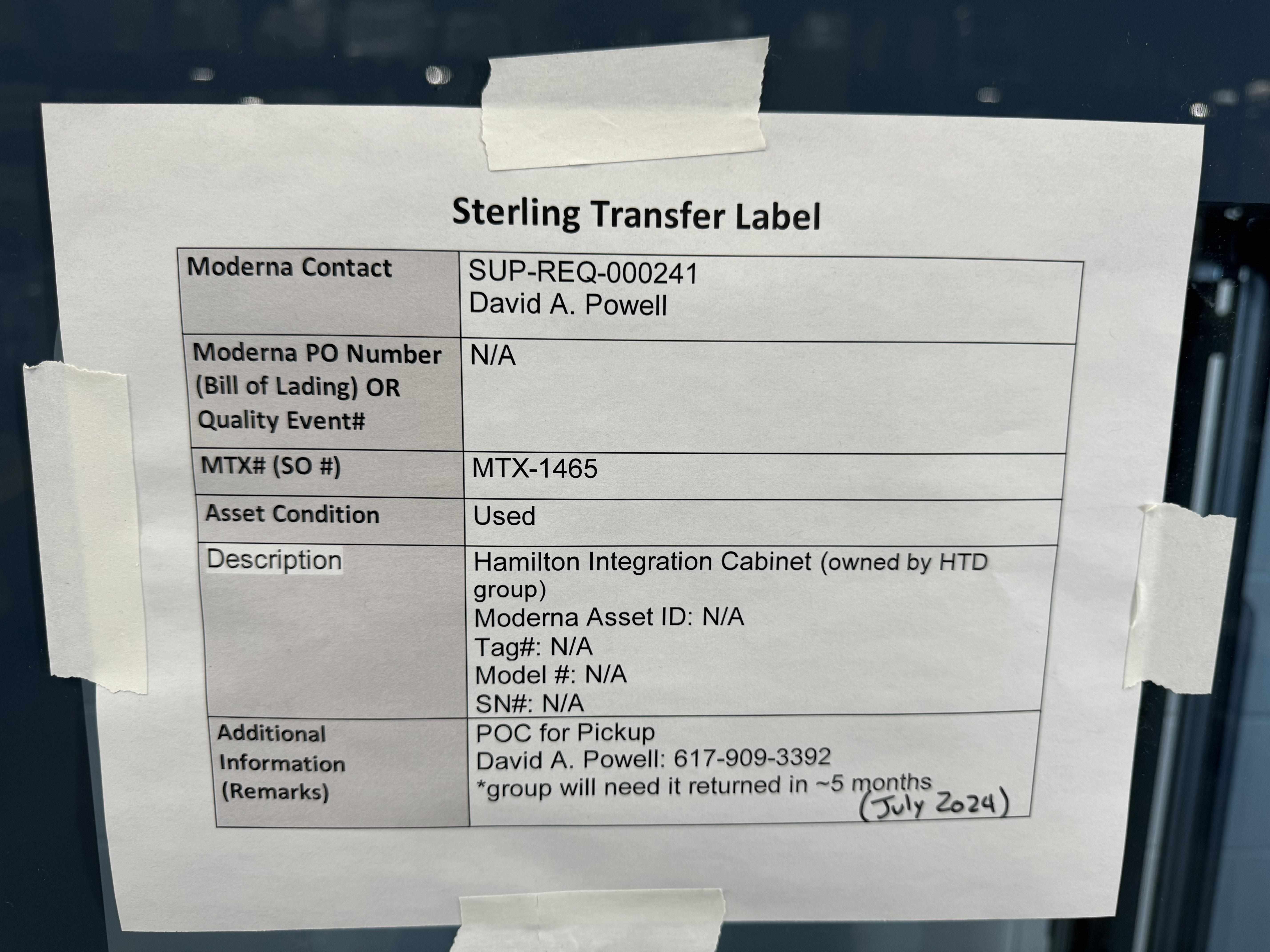 Hamilton Intergration Cabinet A with Extensive Storage and Device Integration Space